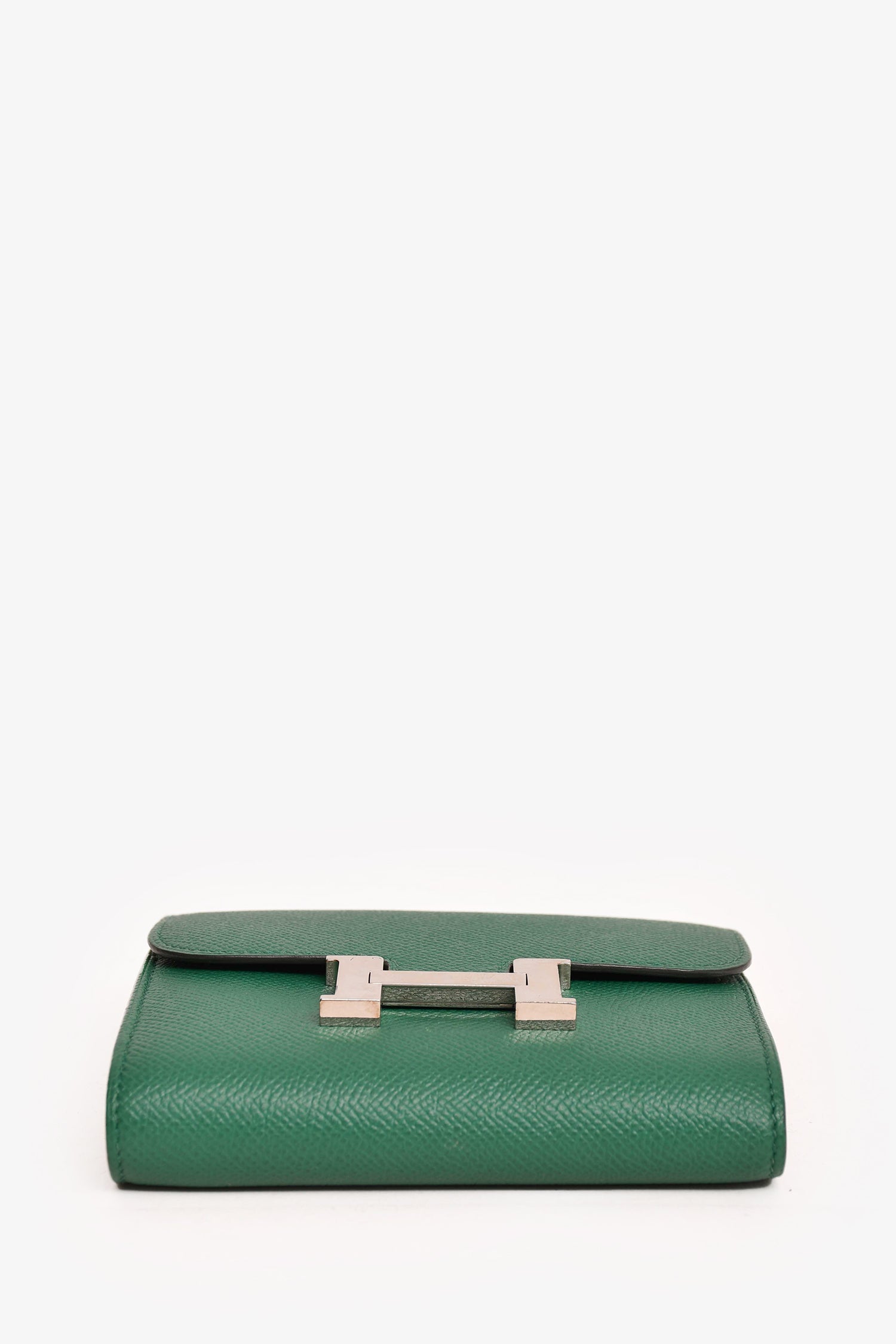 Hermès 2018 Vert Vertigo Epsom Constance Wallet PHW