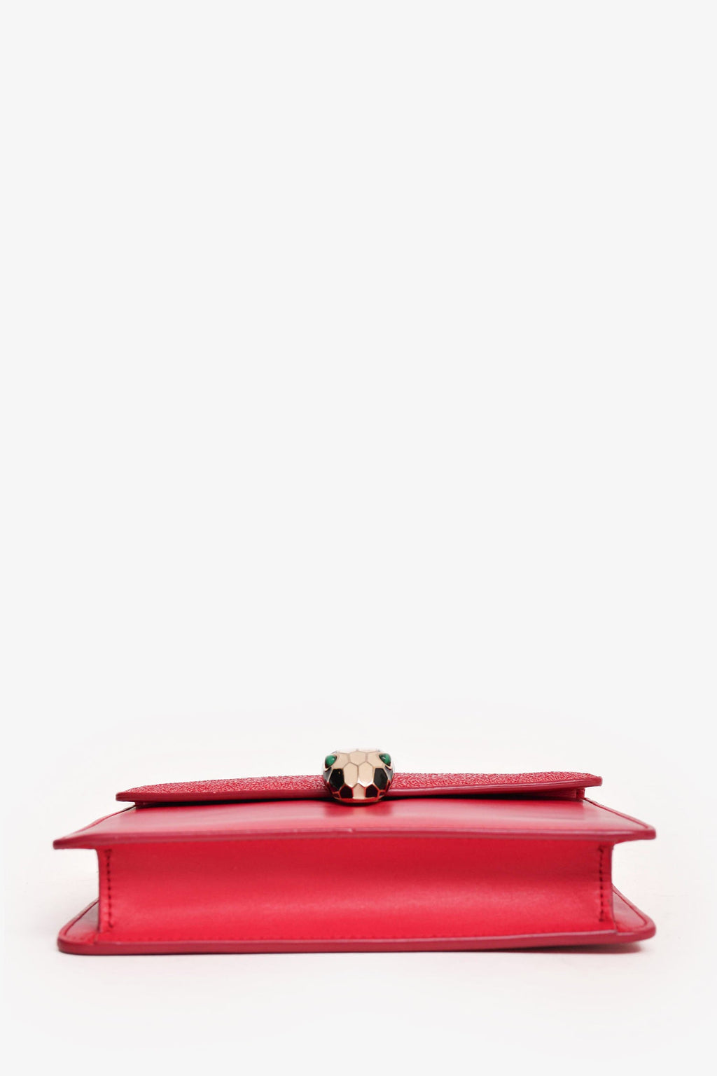 Bvlgari Pink Leather/Stingray Serpenti Crossbody