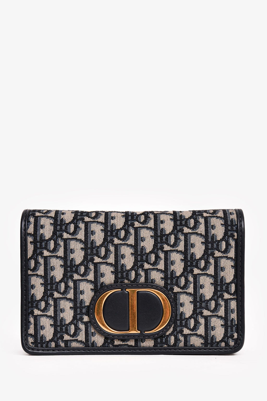 Christian Dior 2020 Navy Leather Oblique 2 In 1 30 Montage Belt/Shoulder Bag