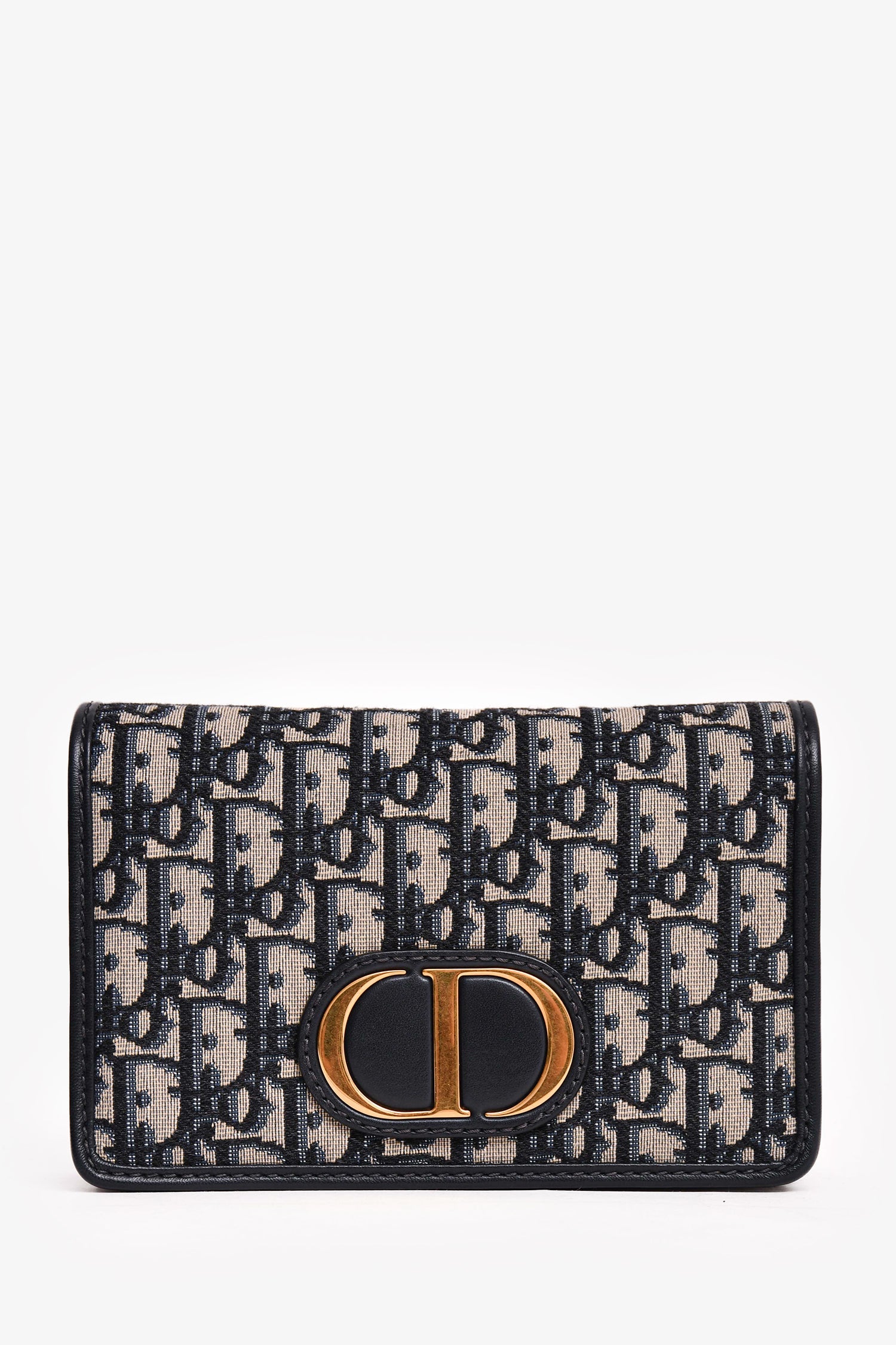 Christian Dior 2020 Navy Leather Oblique 2 In 1 30 Montage Belt/Shoulder Bag