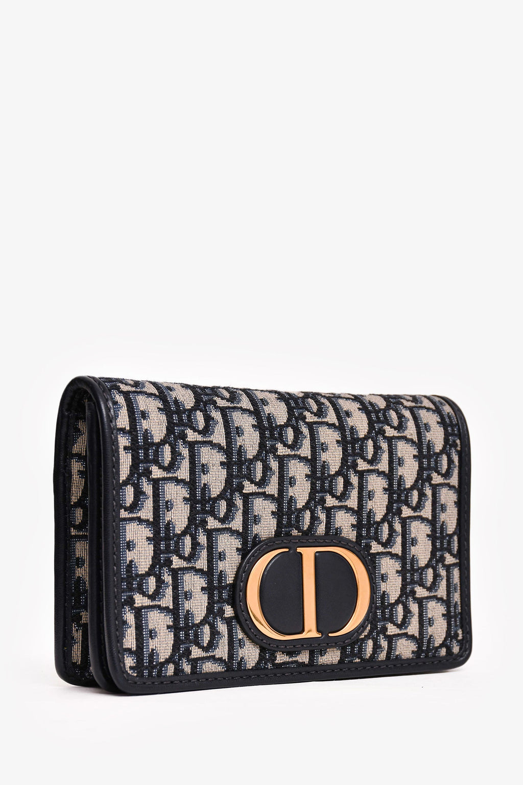 Christian Dior 2020 Navy Leather Oblique 2 In 1 30 Montage Belt/Shoulder Bag