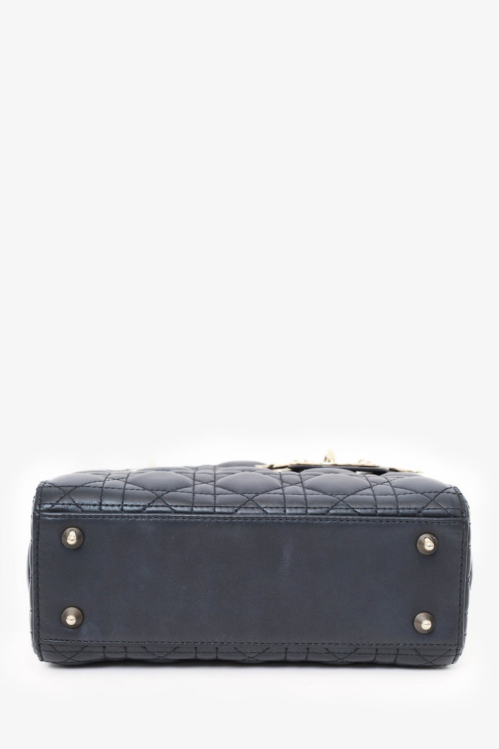 Christian Dior 2022 Black Cannage Lambskin Small Lady Dior Bag