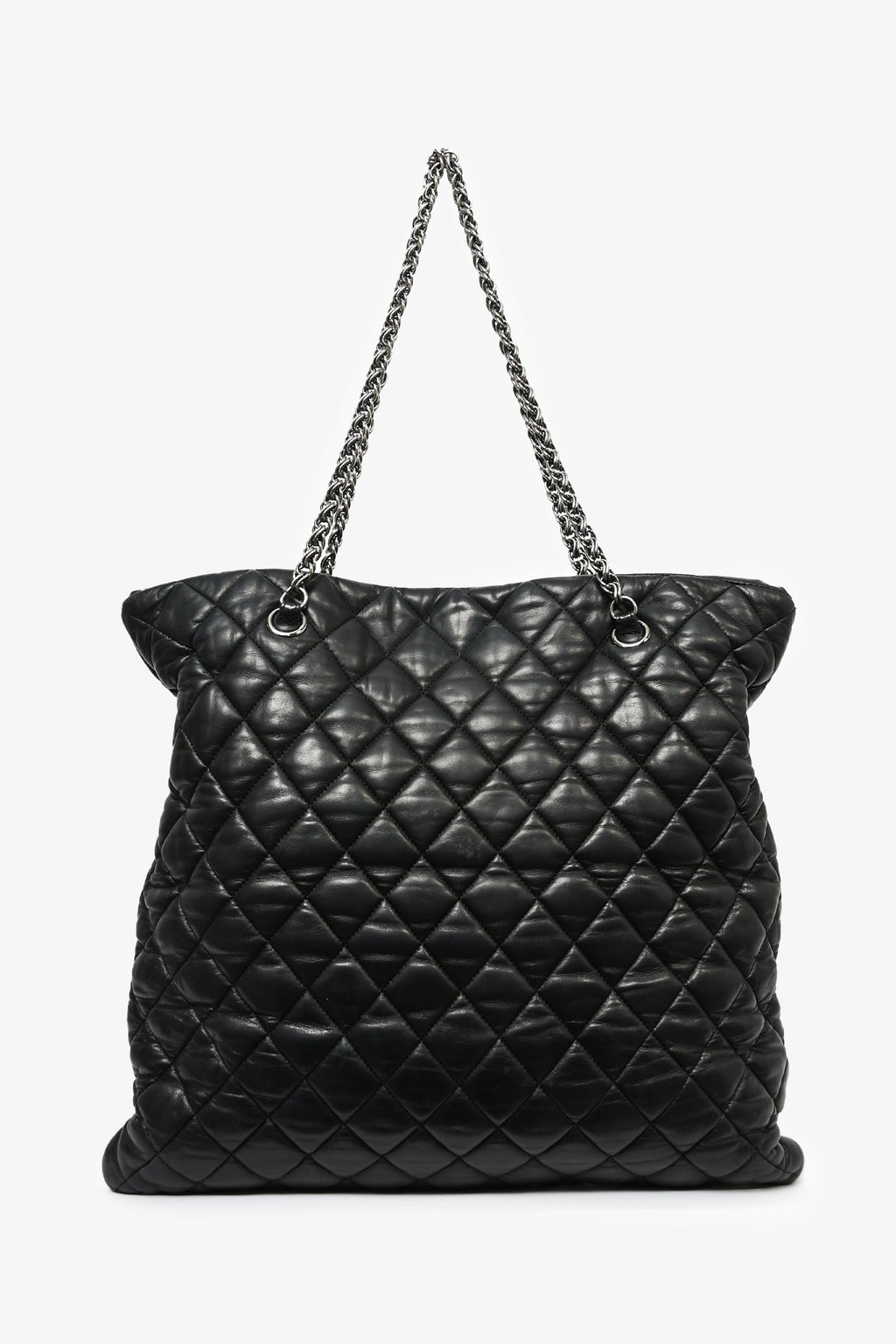 Pre-Loved Chanel™ 2008/09 Black Leather Paris Moscow Tote