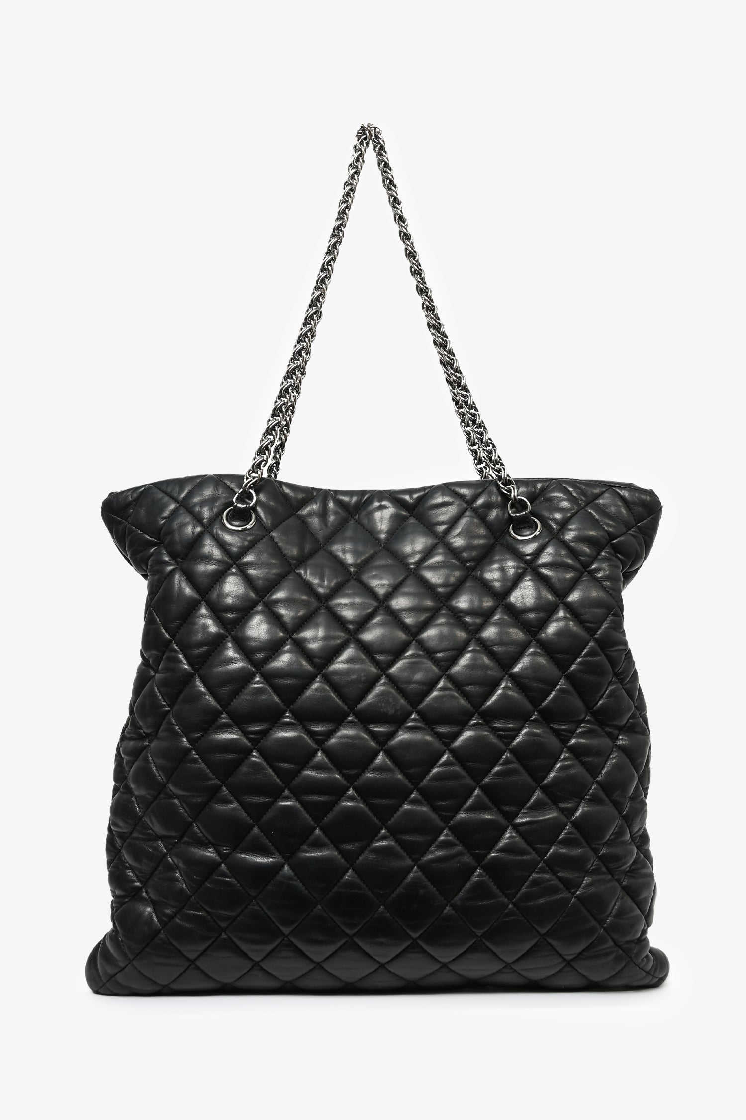 Pre-Loved Chanel™ 2008/09 Black Leather Paris Moscow Tote