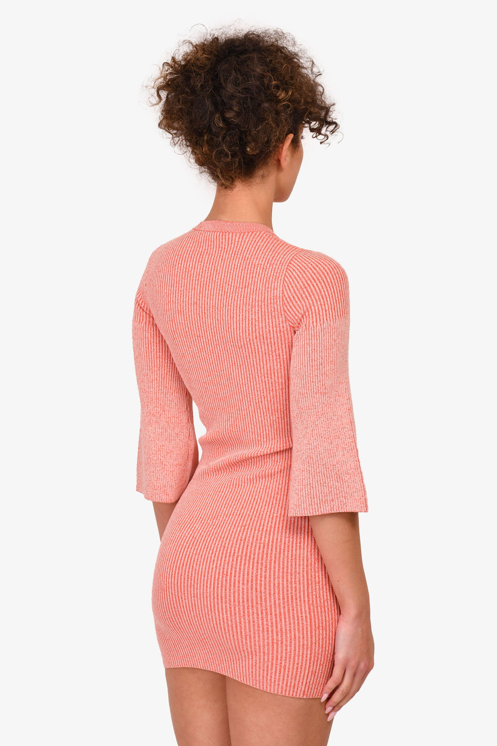 Stella McCartney Pink Speckled Wide Sleeve Dress Size 36