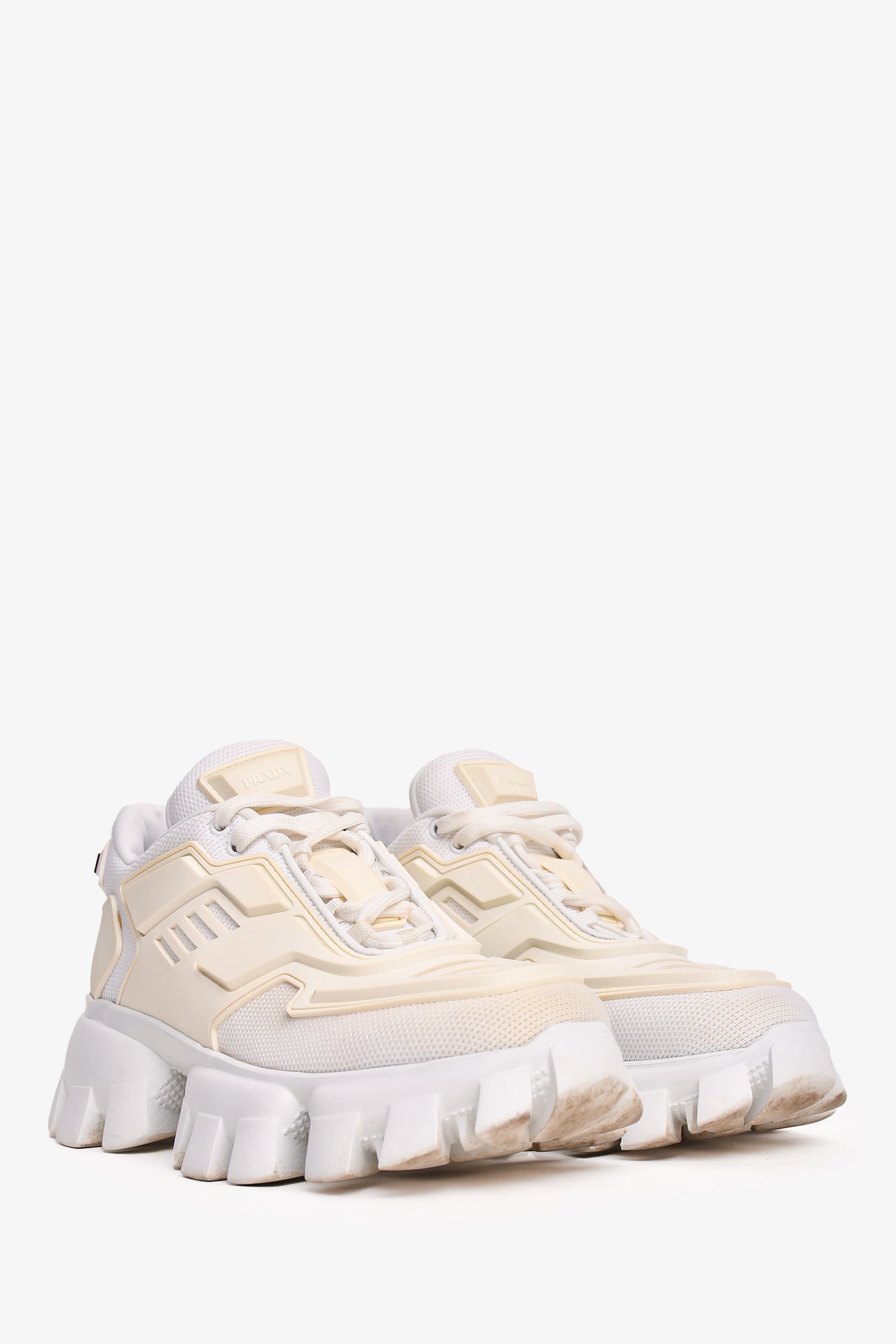 Prada White Cloudbust Thunder Sneakers Size 35