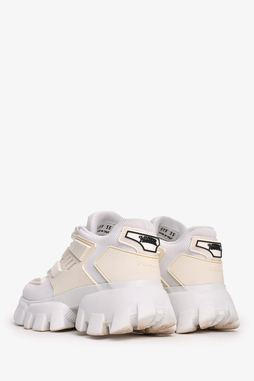 Prada White Cloudbust Thunder Sneakers Size 35