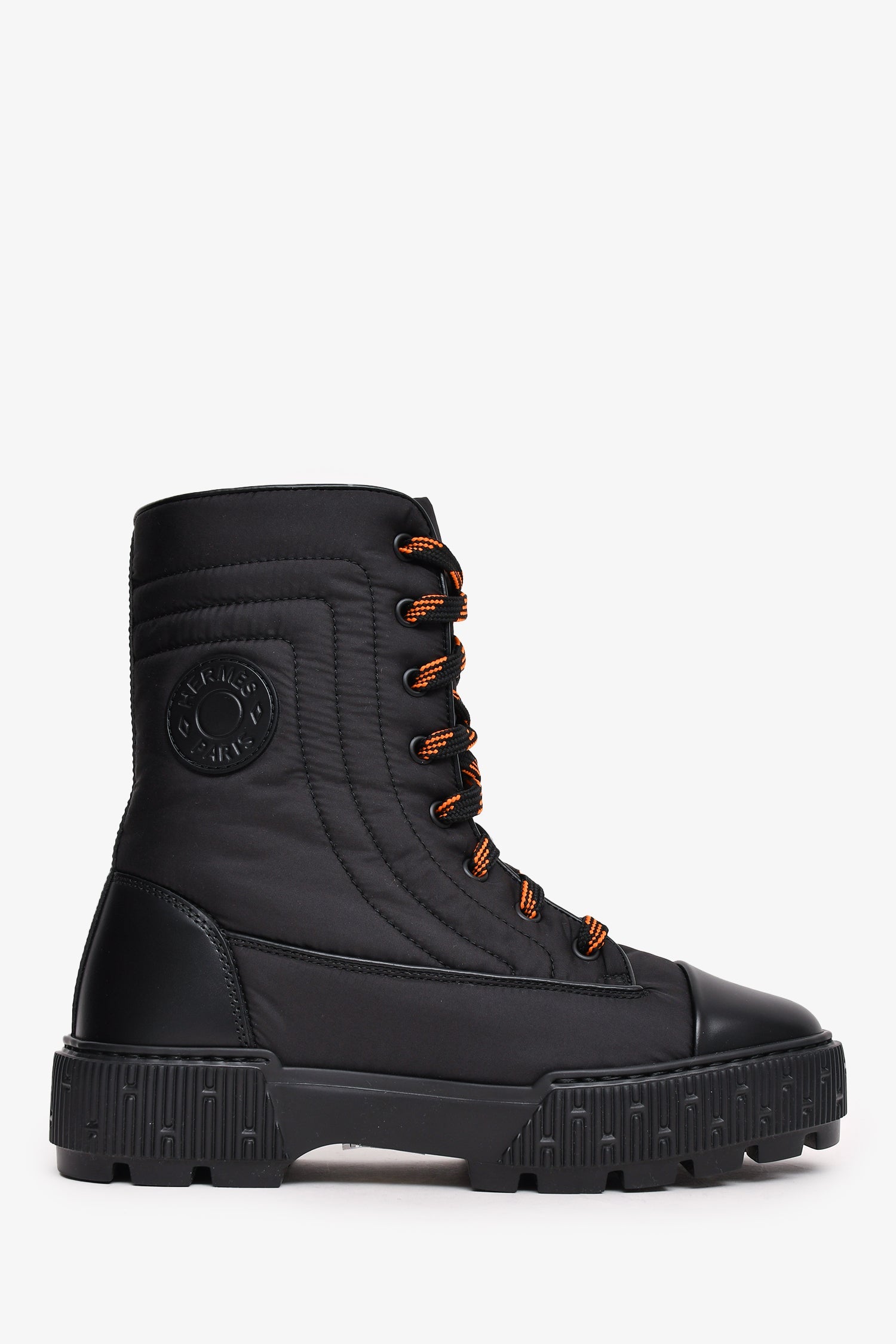 Hermès Black Nylon Fresh Ankle Boots Size 36
