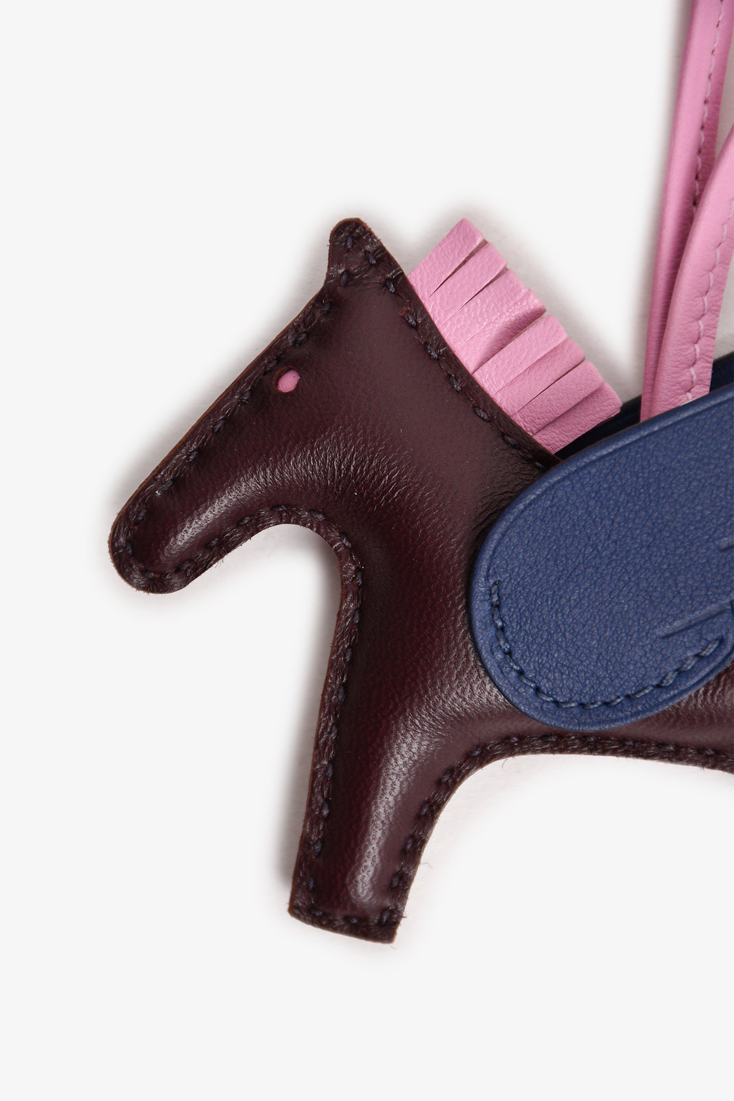 Hermès 2021 Brown/Navy Rodeo Pegase PM Bag Charm
