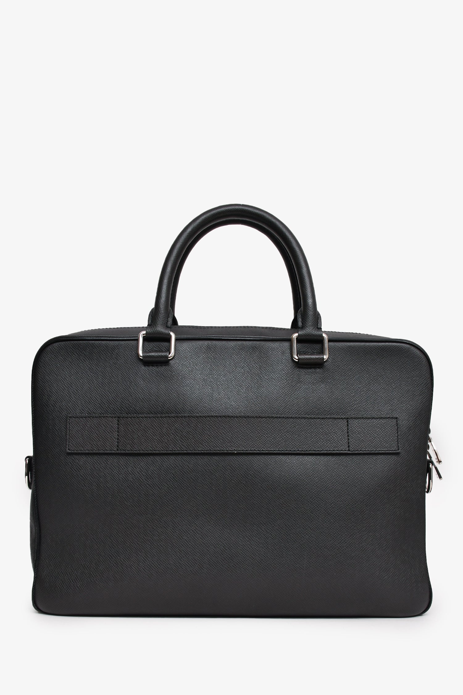 Louis Vuitton 2014 Black Leather Briefcase with Strap