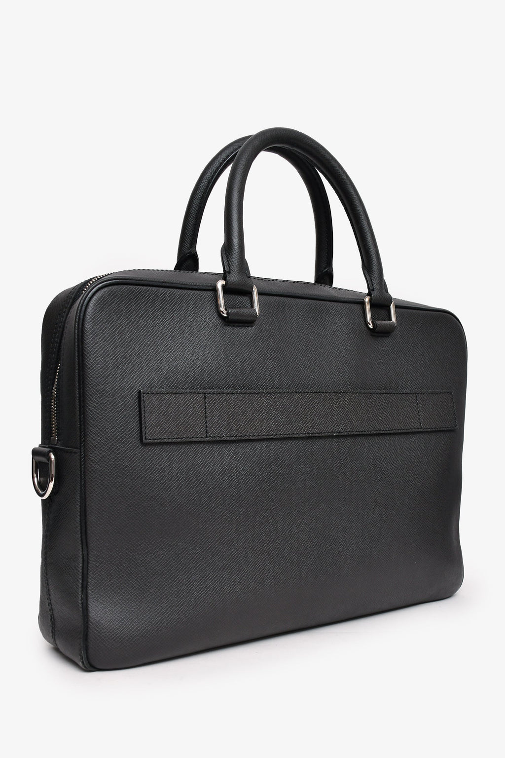 Louis Vuitton 2014 Black Leather Briefcase with Strap
