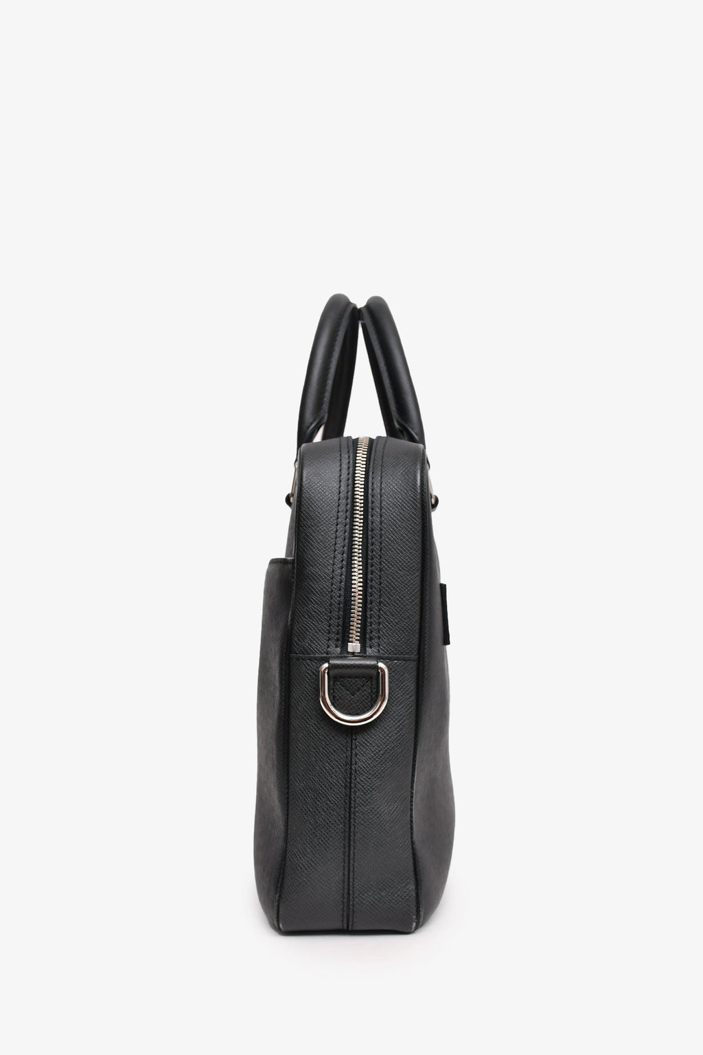 Louis Vuitton 2014 Black Leather Briefcase with Strap