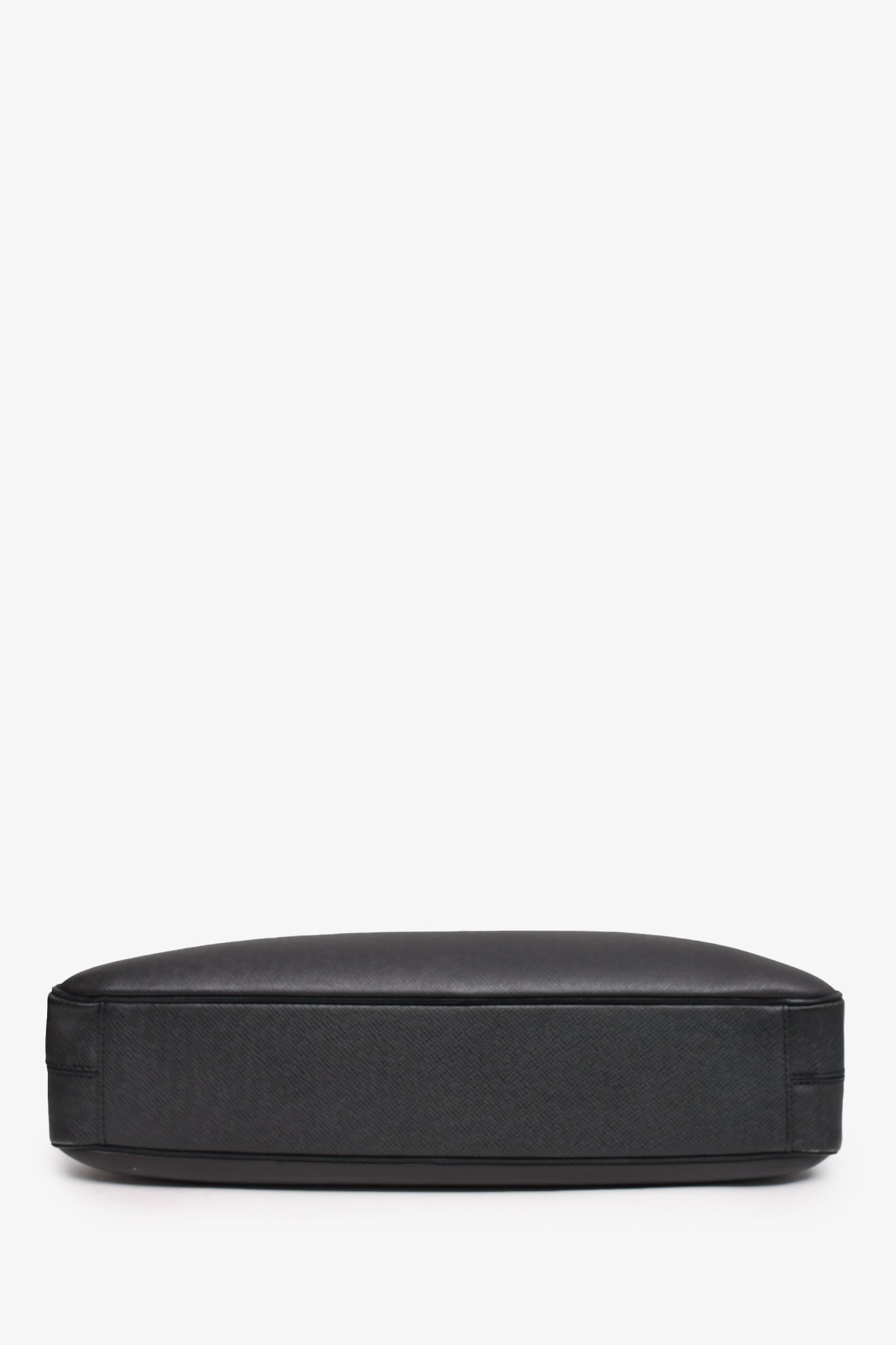 Louis Vuitton 2014 Black Leather Briefcase with Strap