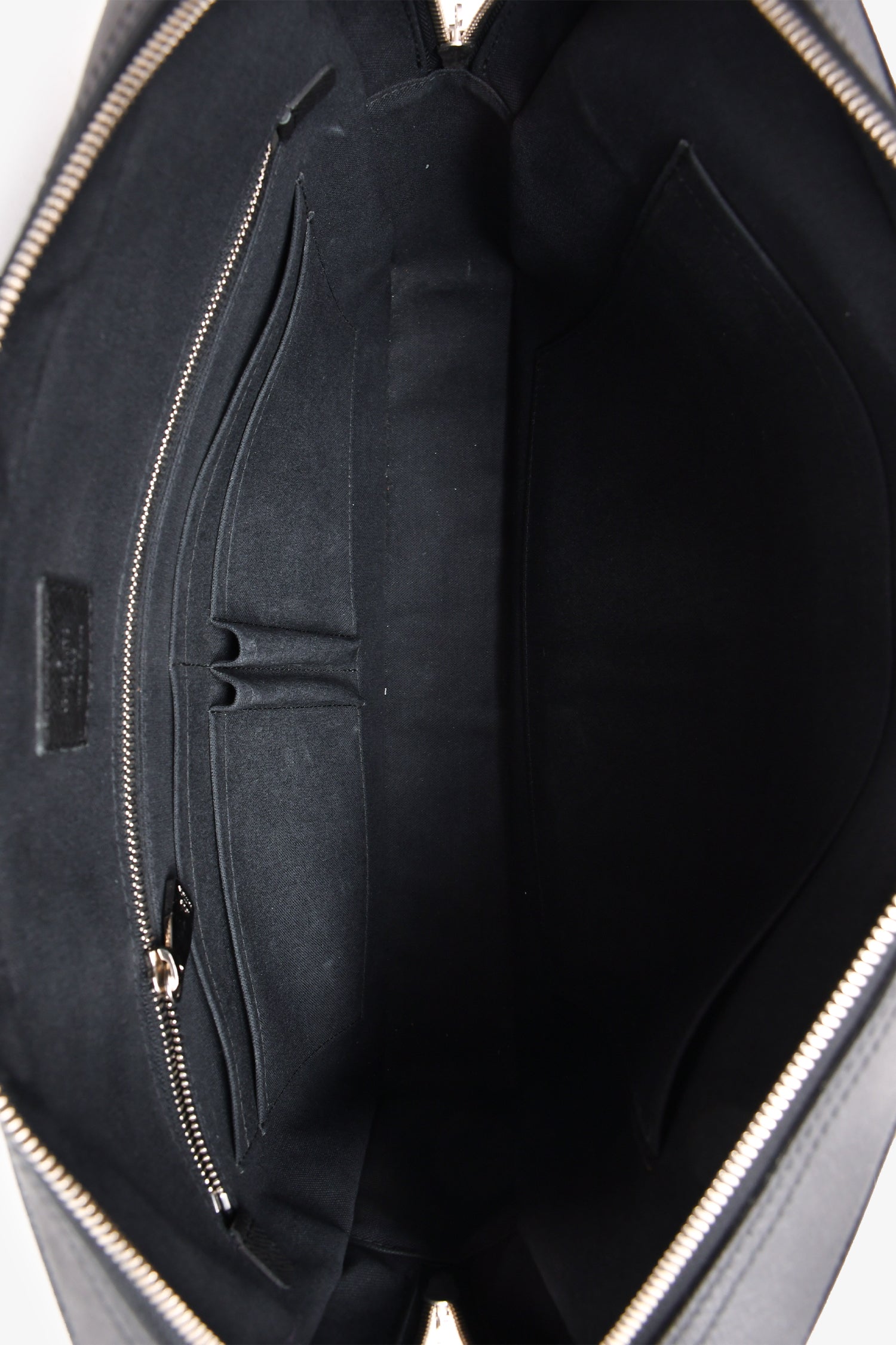 Louis Vuitton 2014 Black Leather Briefcase with Strap
