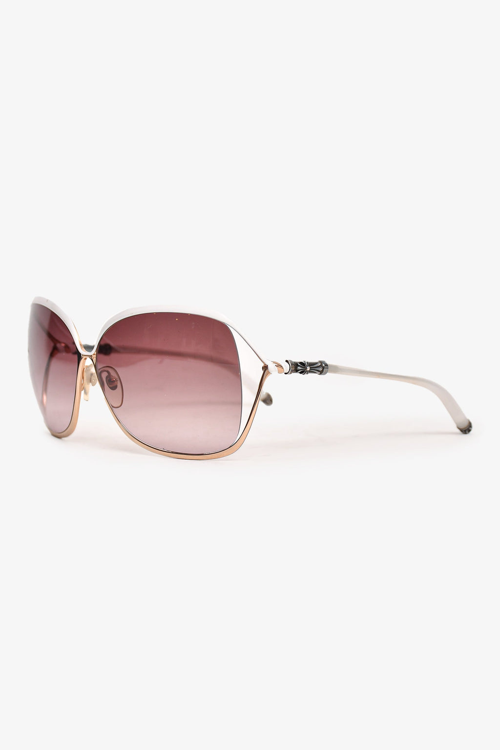 Chrome Hearts Gold Tone/White Sunglasses