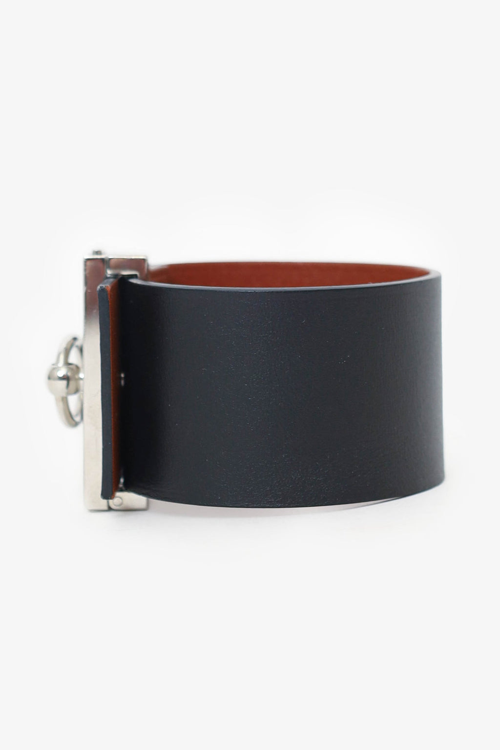 Hermès 2014 Black/Brown Leather Illusion Bracelet
