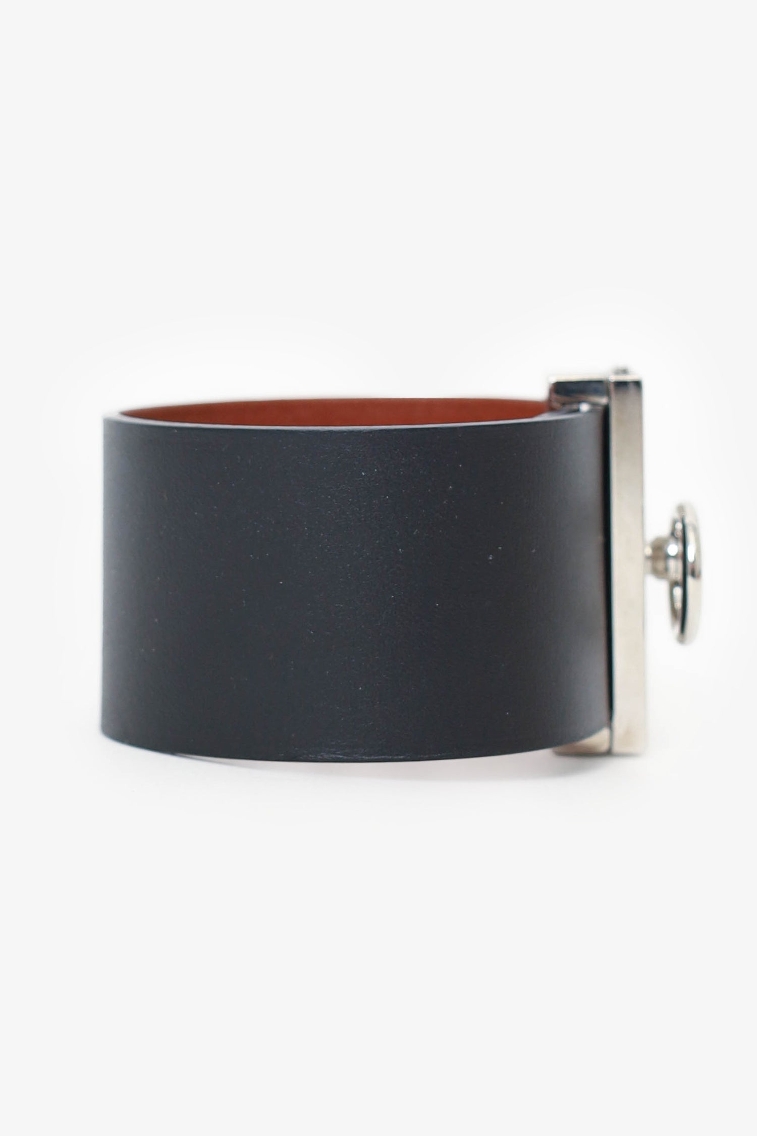 Hermès 2014 Black/Brown Leather Illusion Bracelet