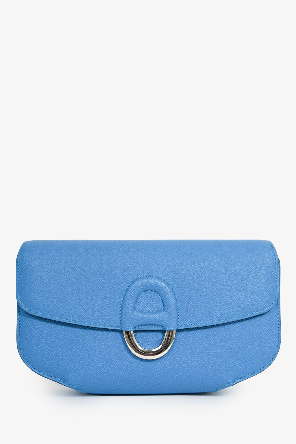 Hermès Blue Epsom Calfskin 'Cherche-Midi' Clutch