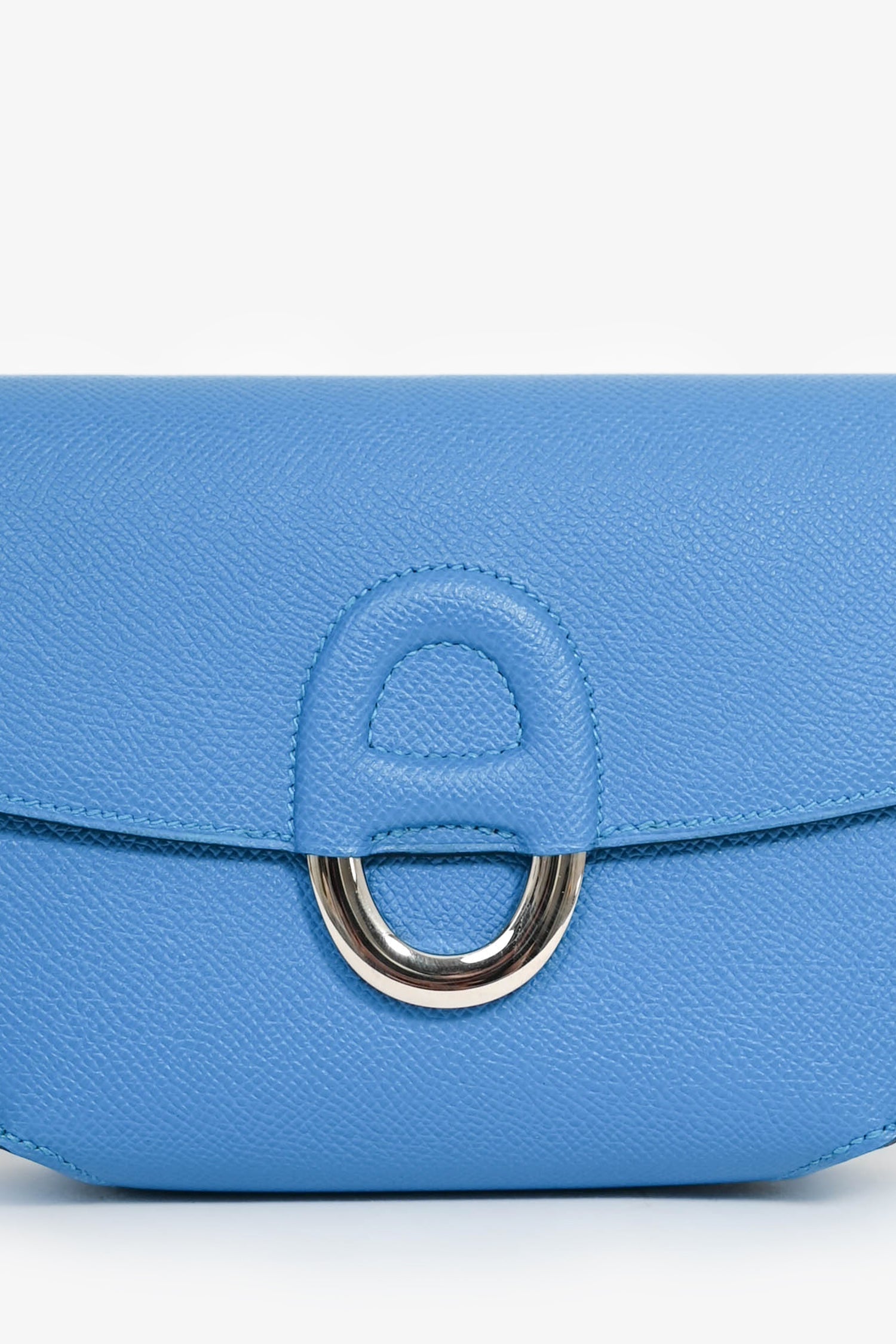 Hermès Blue Epsom Calfskin 'Cherche-Midi' Clutch