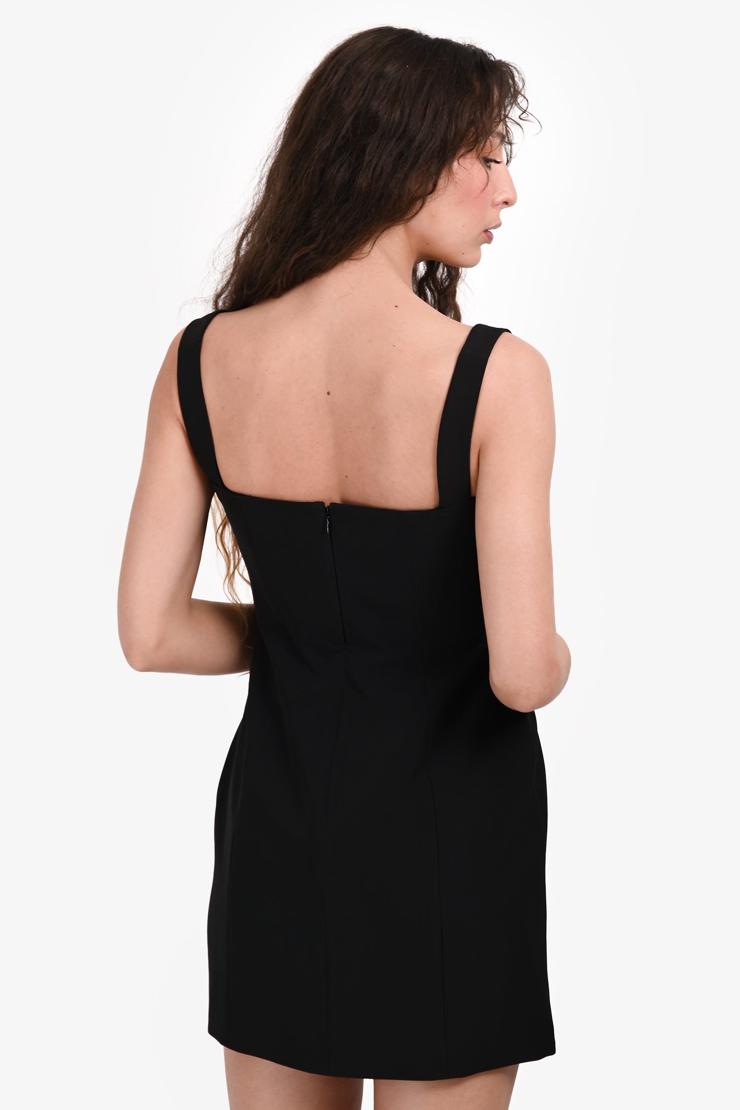 Saloni Black Sleeveless Heart Embellished Mini Dress Size 6