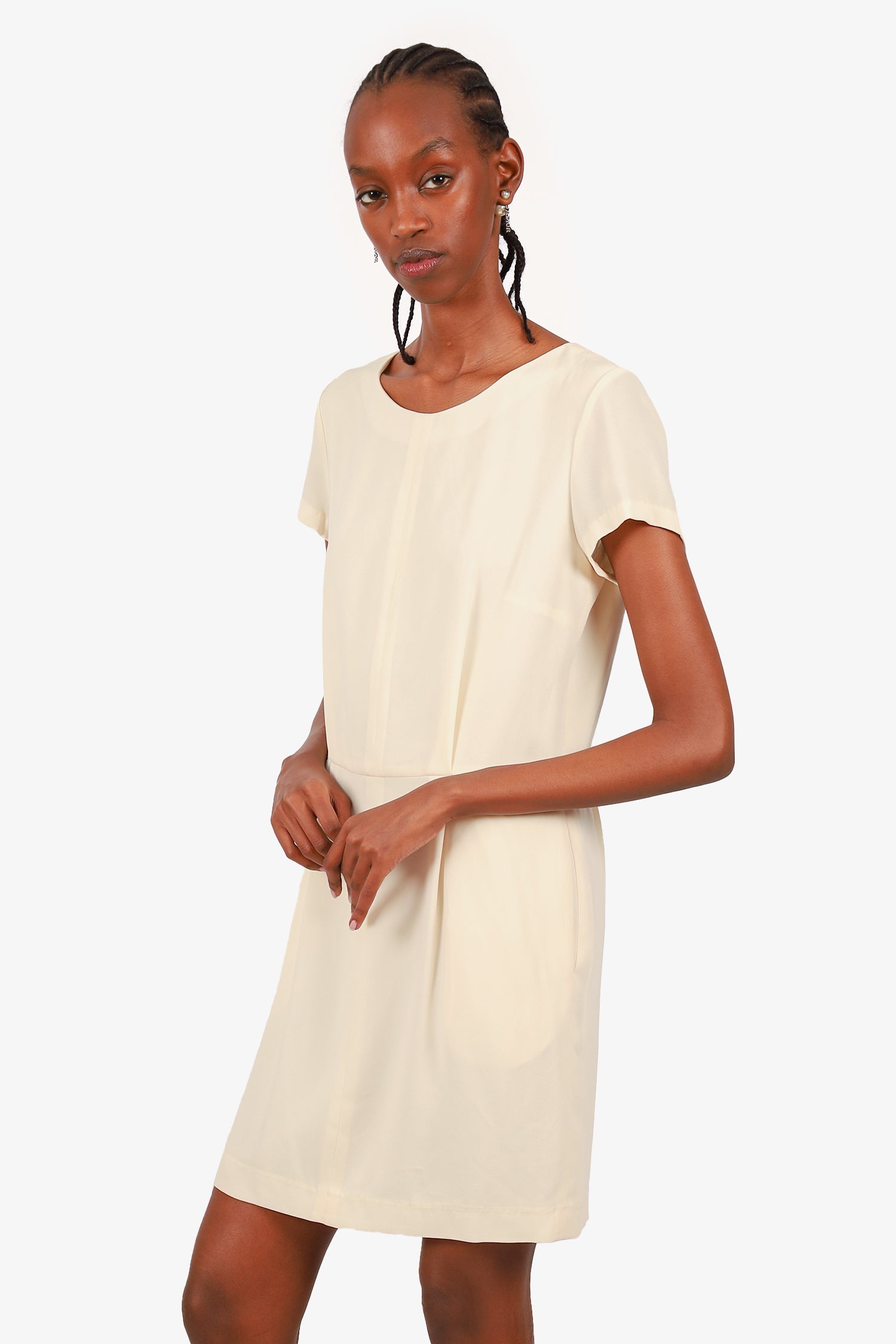 Rag and Bone White Short-Sleeve Mini Dress Size 6