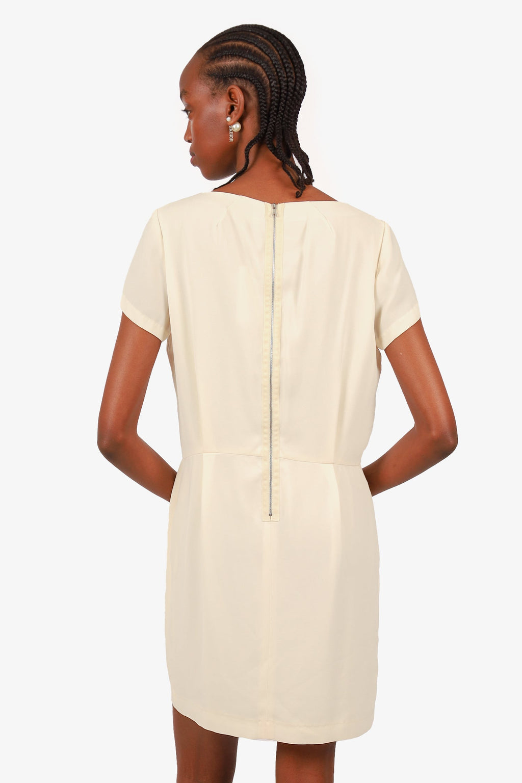 Rag and Bone White Short-Sleeve Mini Dress Size 6