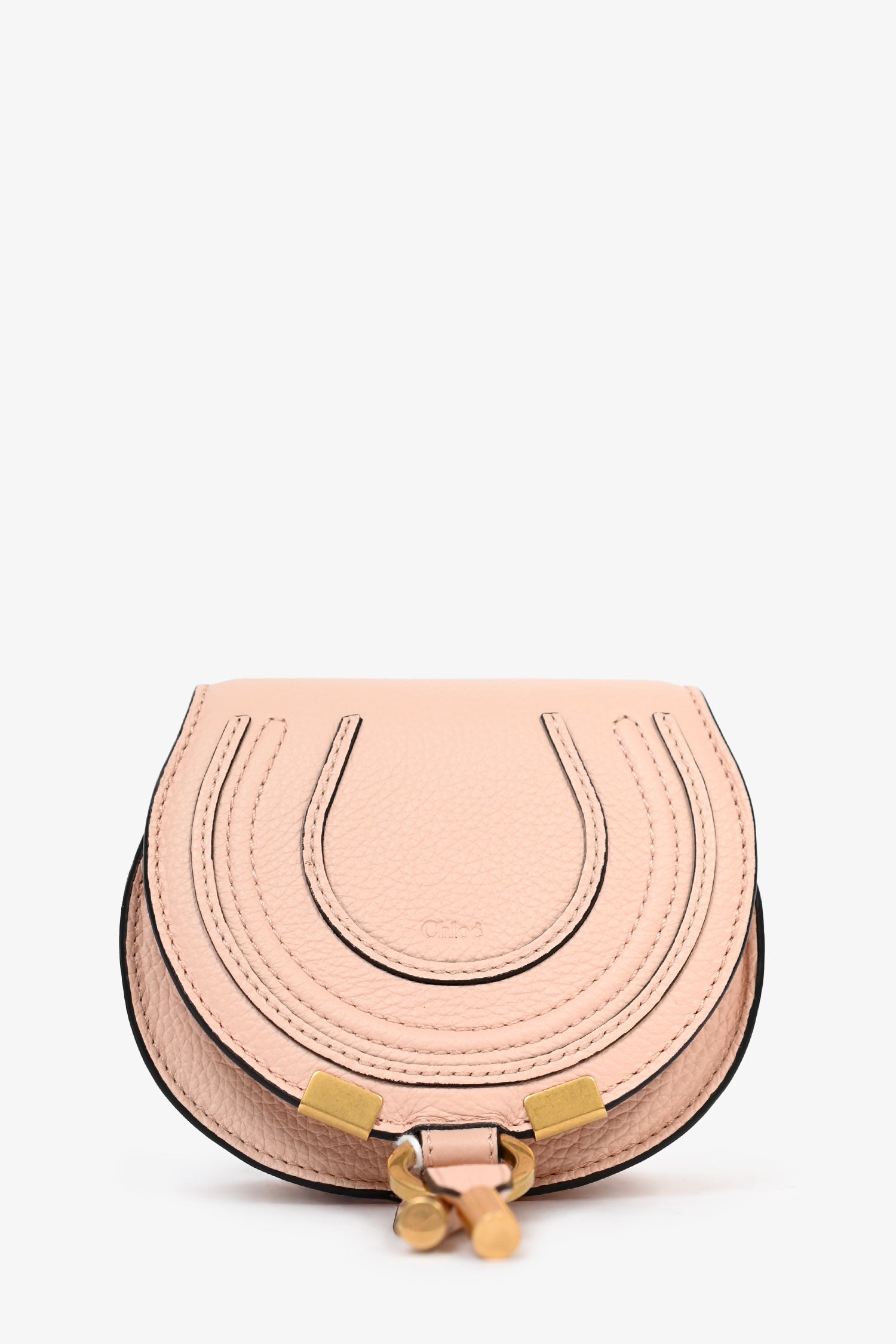 Chloe Pink Leather Nano 'Marcie' Shoulder Bag