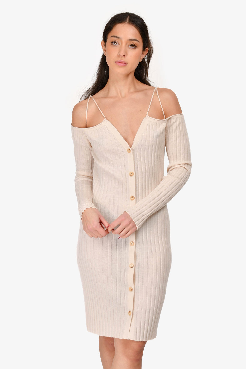 Lisa Yang Cream Cashmere Ribbed Knit Long igan Size 2 US