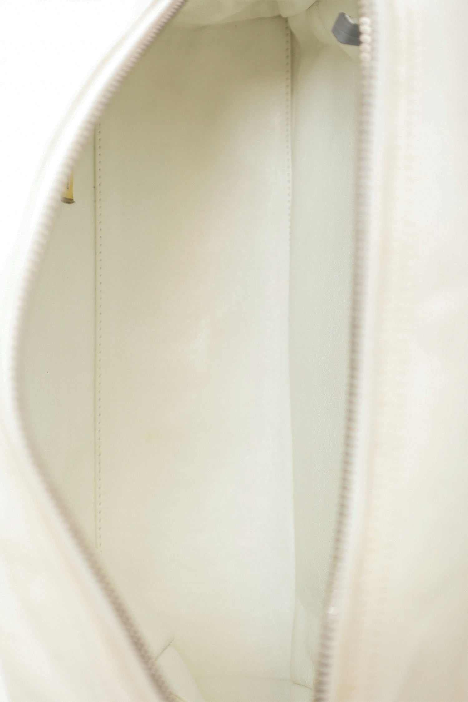 Pre-Loved Chanel™ 2000-02 White Canvas Mini Bowler Bag