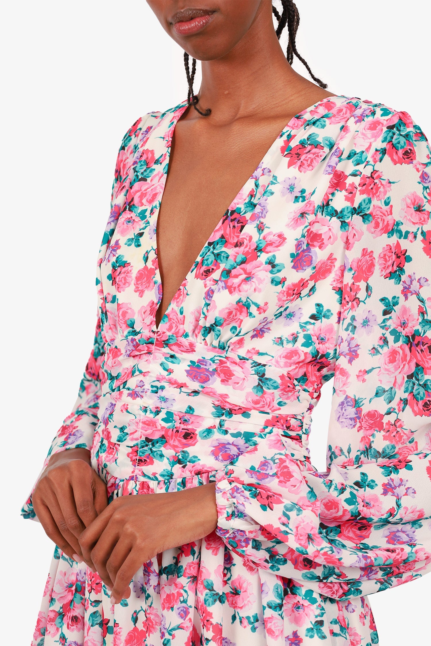 Ronny Kobo Multicolour Floral Dress Size XS