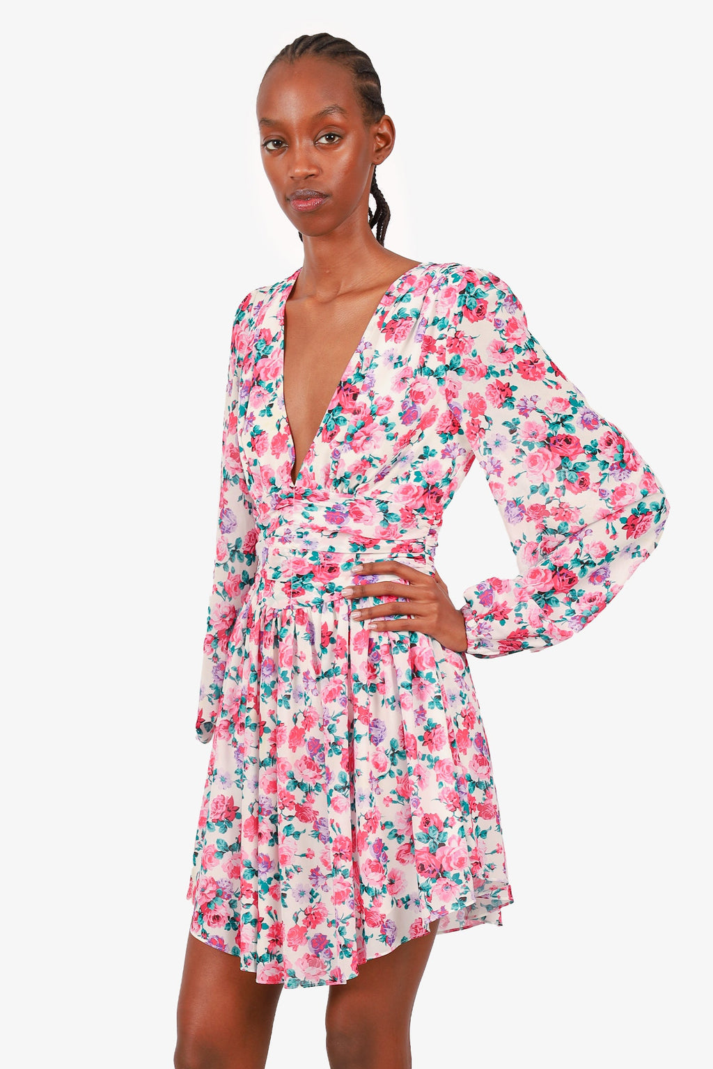 Ronny Kobo Multicolour Floral Dress Size XS
