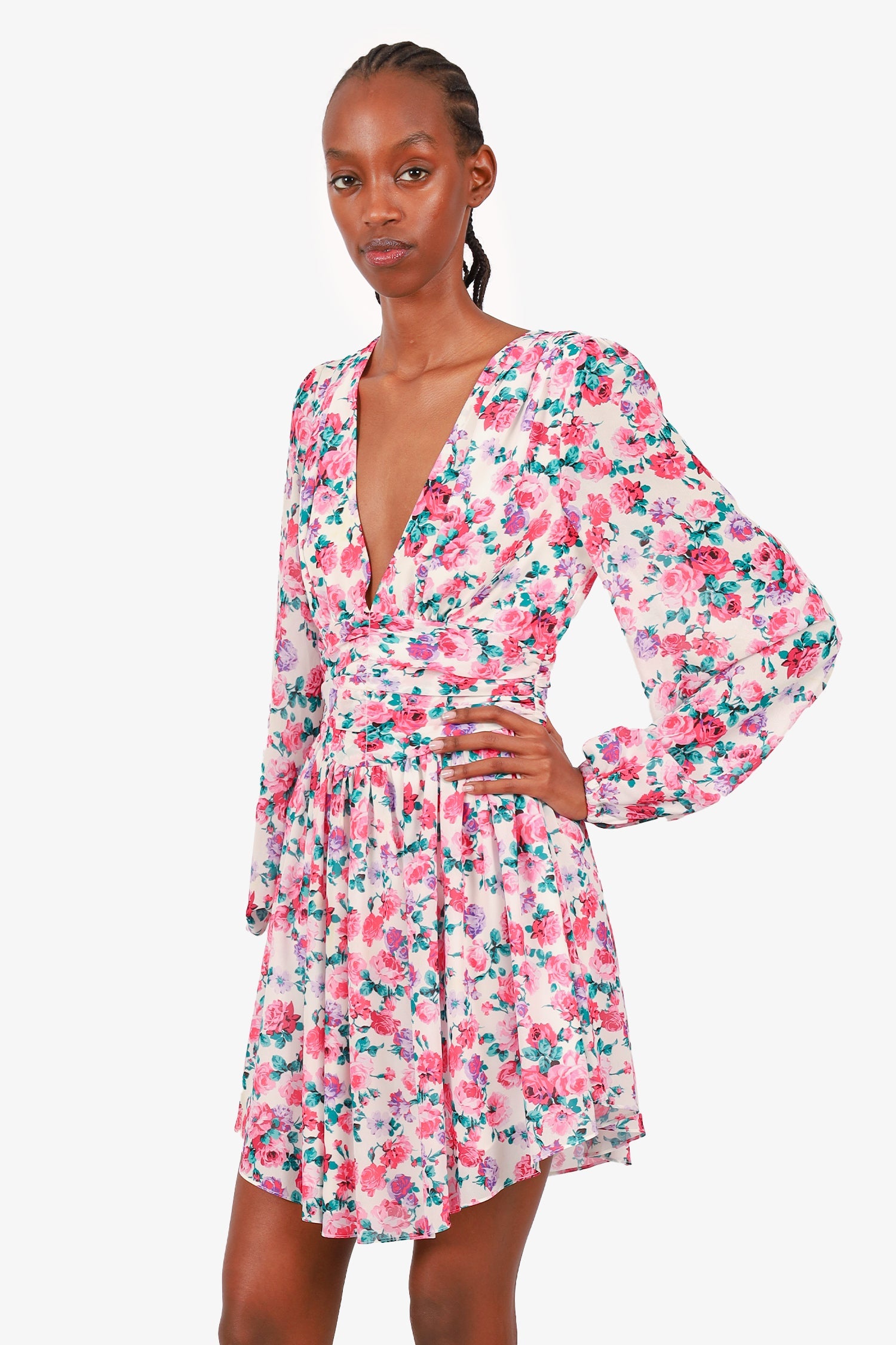 Ronny Kobo Multicolour Floral Dress Size XS