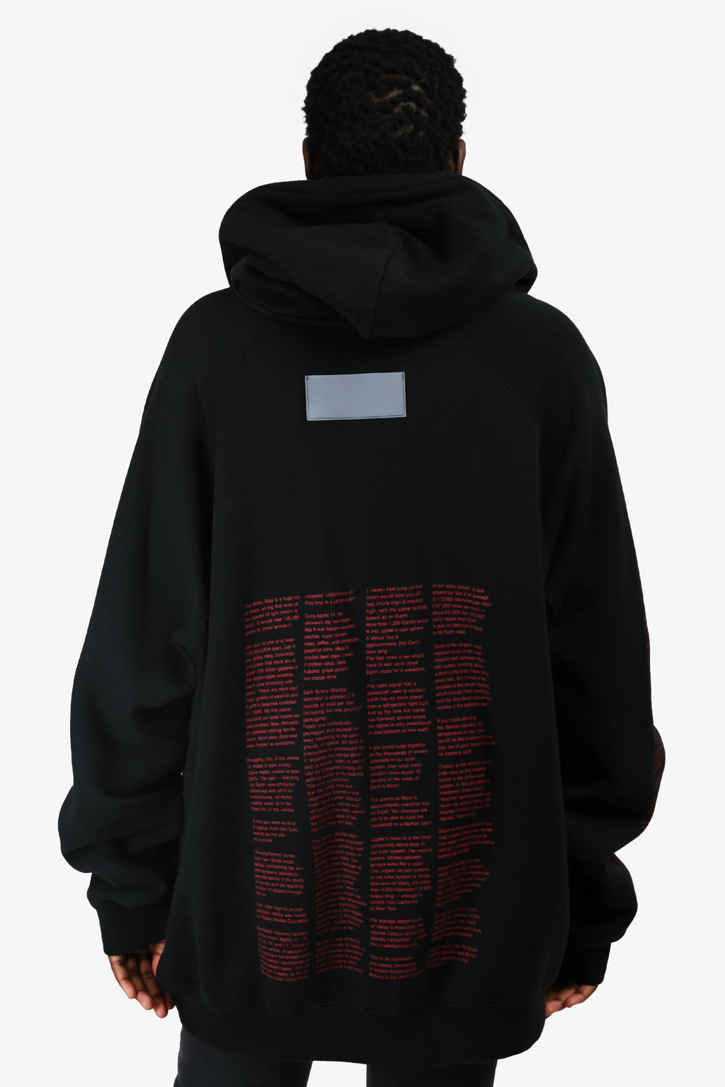 Heron Preston Black/Red NASA Graphic Hoodie Size XL Mens