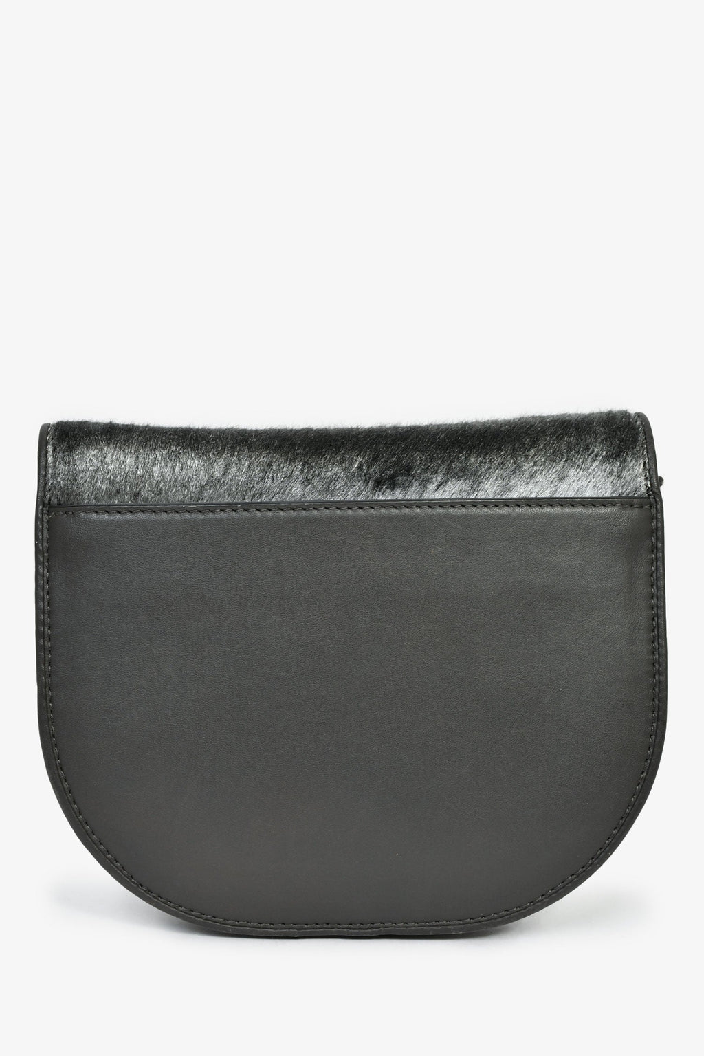 Brunello Cucinelli Grey Calfhair Small Crossbody
