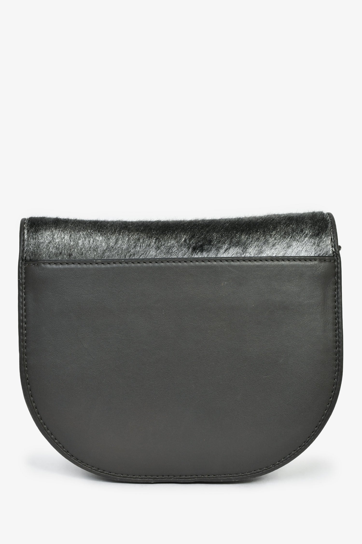 Brunello Cucinelli Grey Calfhair Small Crossbody