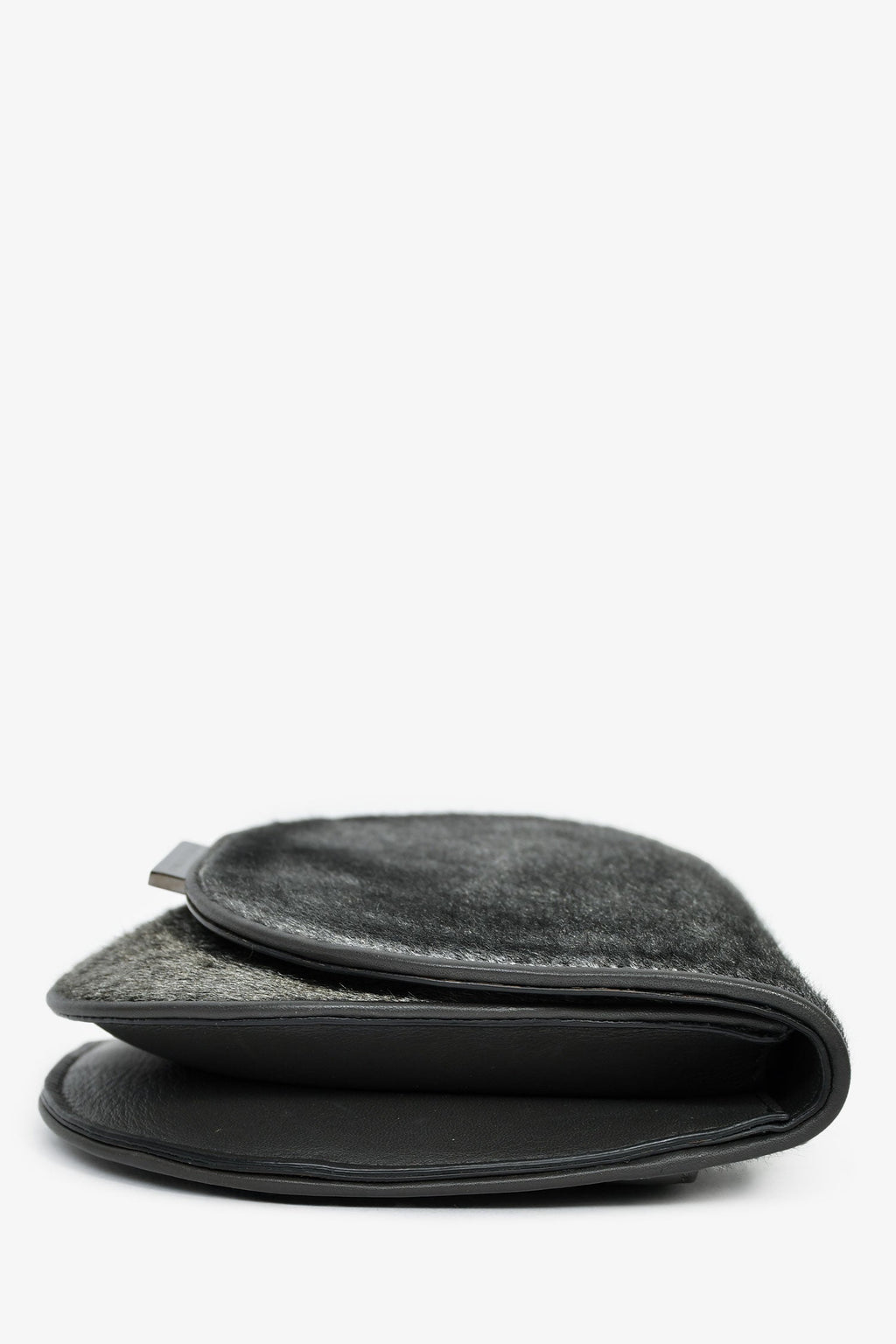 Brunello Cucinelli Grey Calfhair Small Crossbody