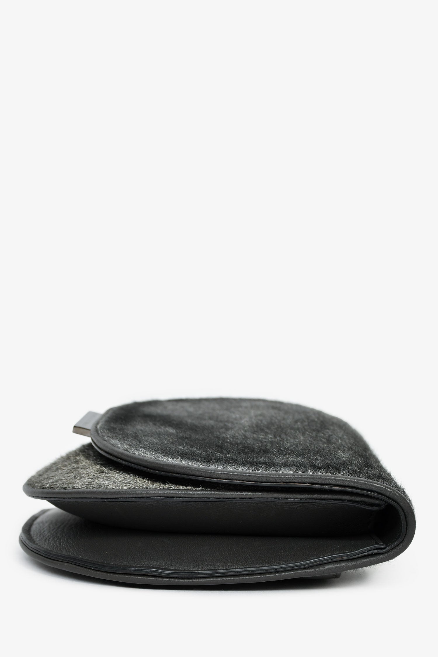 Brunello Cucinelli Grey Calfhair Small Crossbody