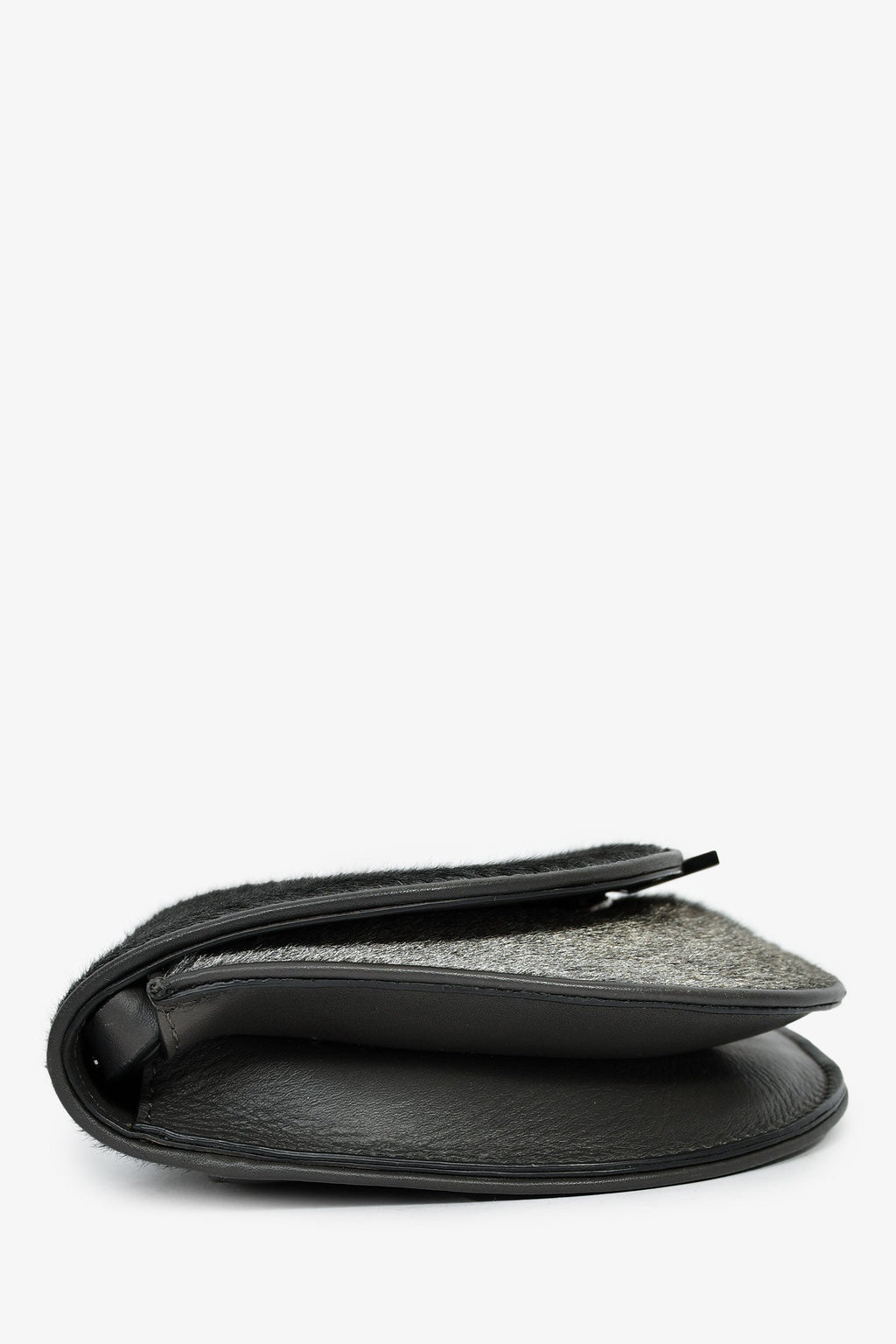 Brunello Cucinelli Grey Calfhair Small Crossbody
