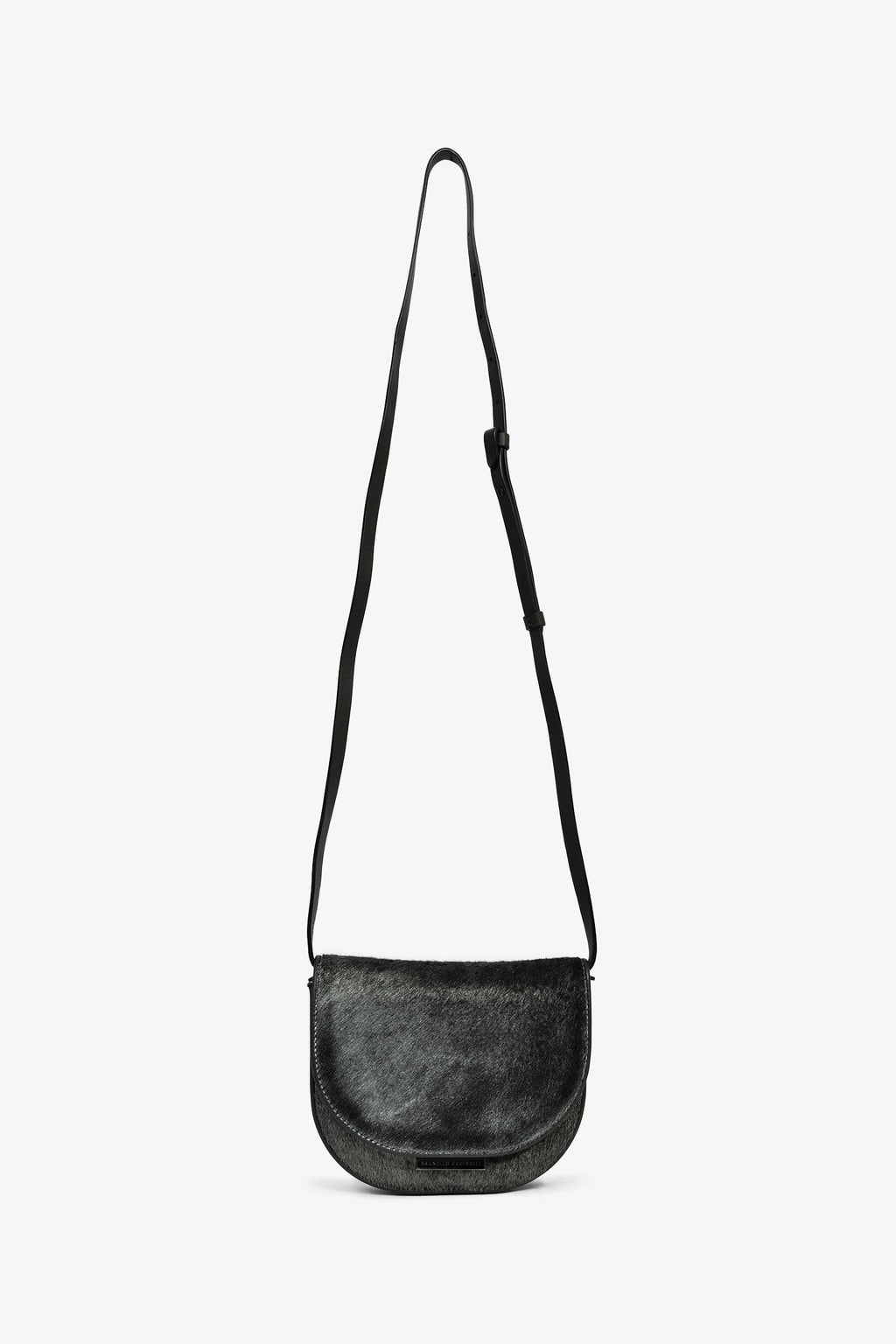 Brunello Cucinelli Grey Calfhair Small Crossbody