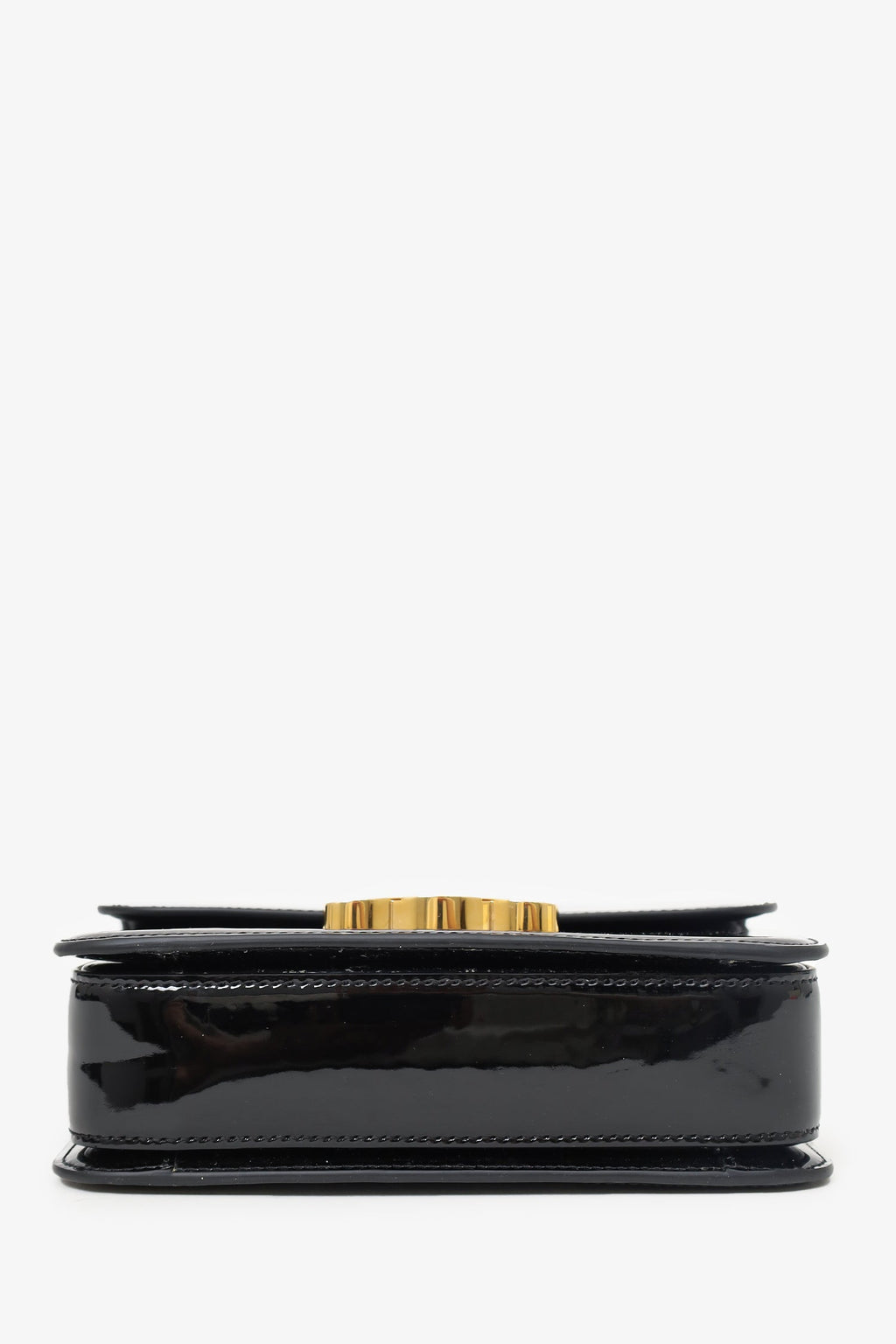 Celine Black Patent Calfskin Teen Garance Top Handle Bag