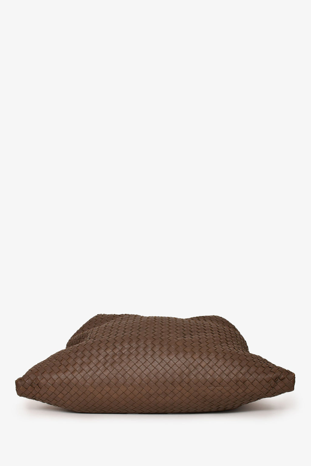 Bottega Veneta Brown Leather Intrecciato Convertible Maxi Top Handle