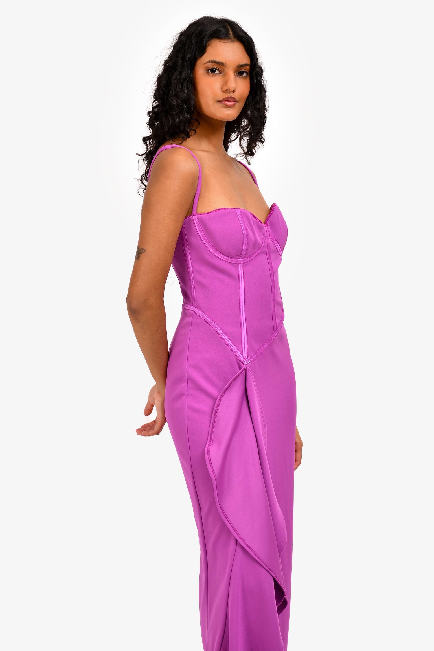 Katie May Purple ' Doutzmen' Midi Dress Size M