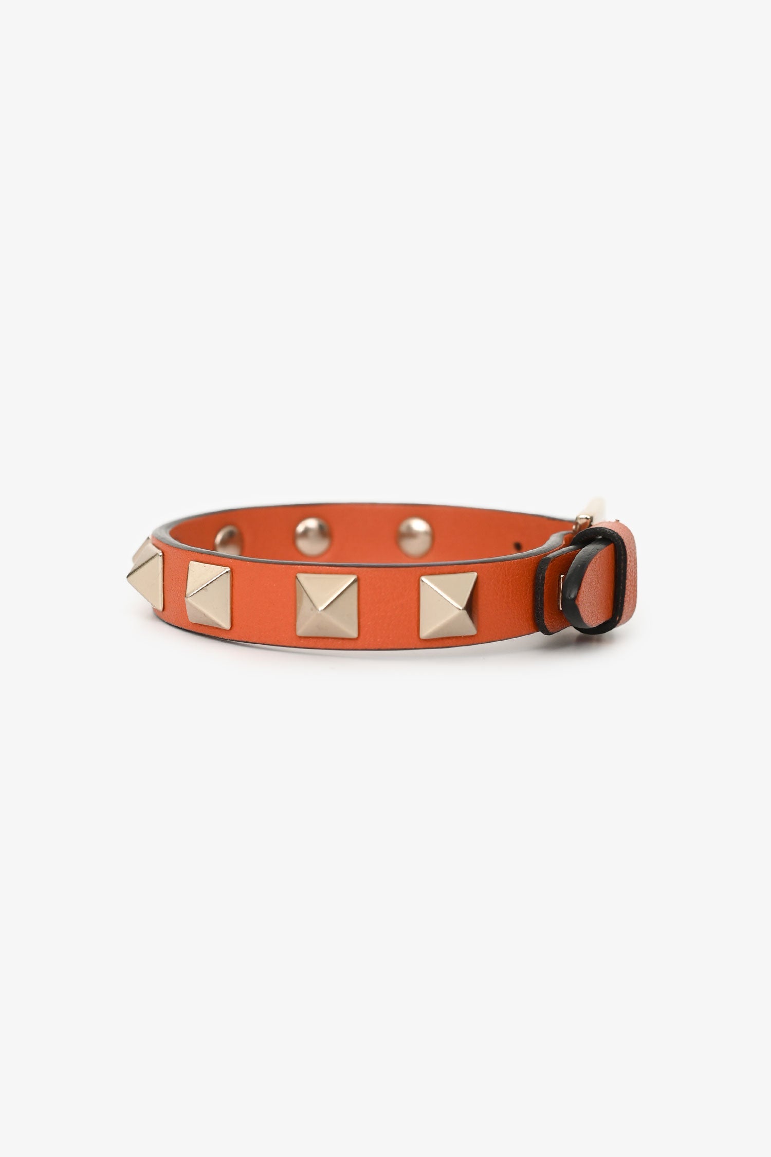 Valentino Orange Rockstud Bracelet