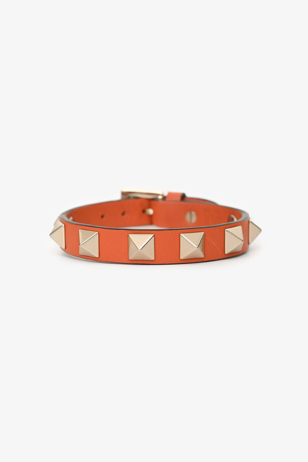 Valentino Orange Rockstud Bracelet