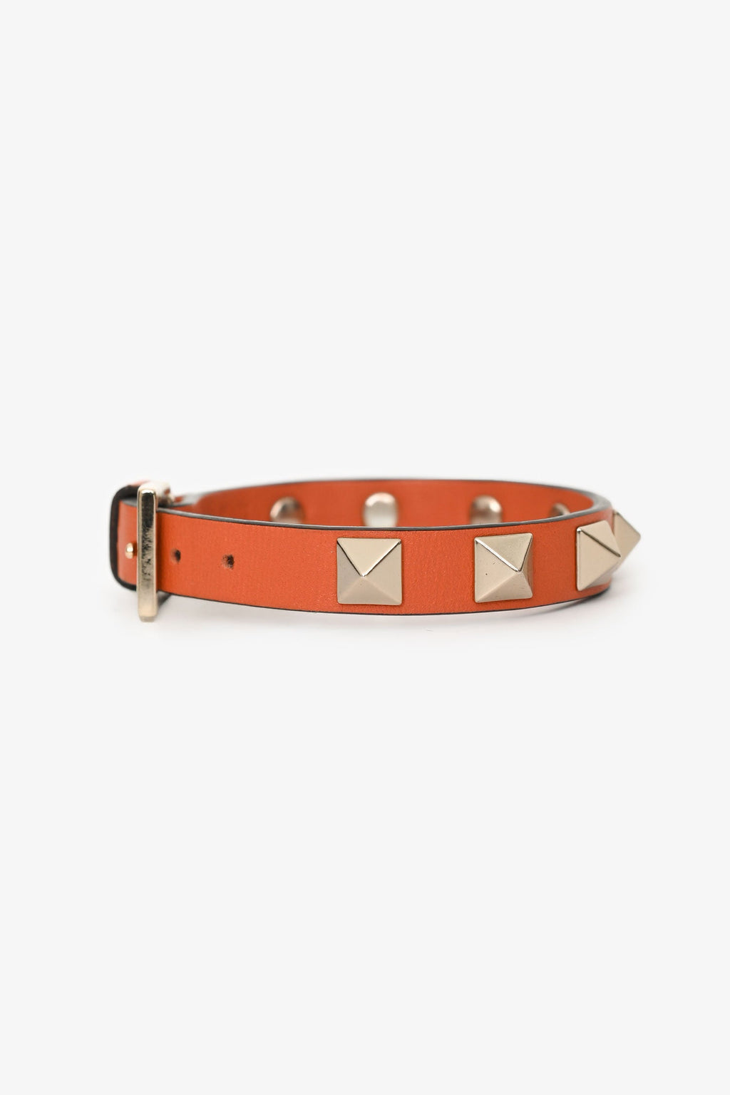 Valentino Orange Rockstud Bracelet