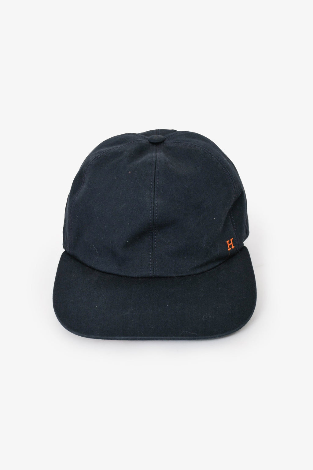 Hermès Navy/Orange 'Dream' Embroidered Cap Size S