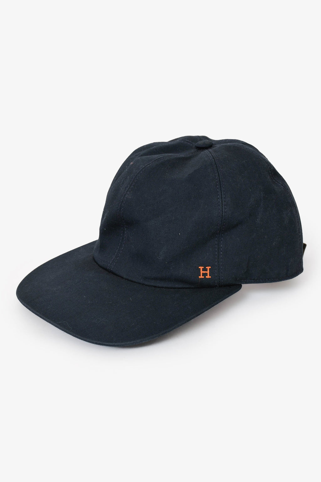 Hermès Navy/Orange 'Dream' Embroidered Cap Size S