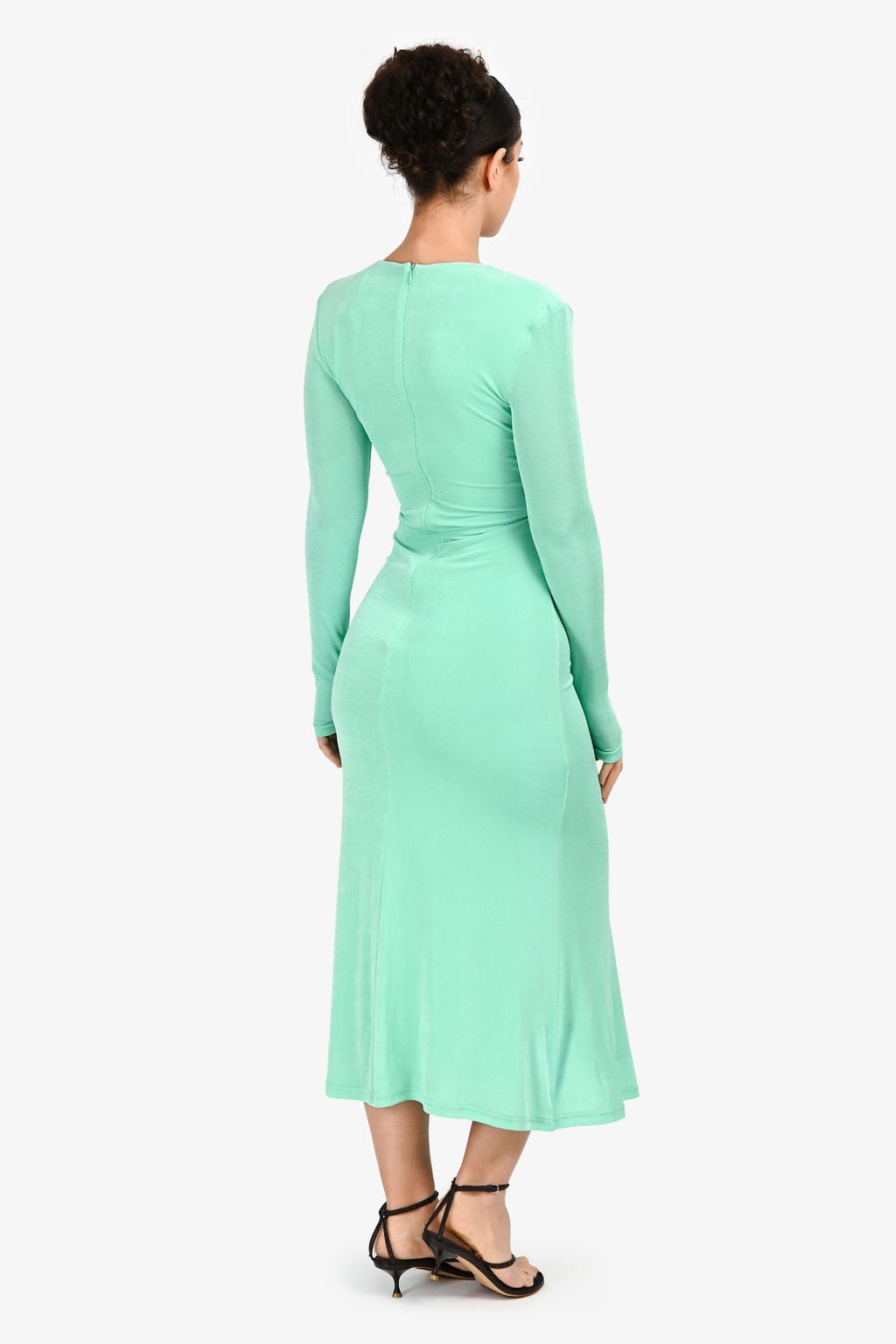 Misha Green Long Sleeves Cut Out 'Kerry' Midi Dress Size 2