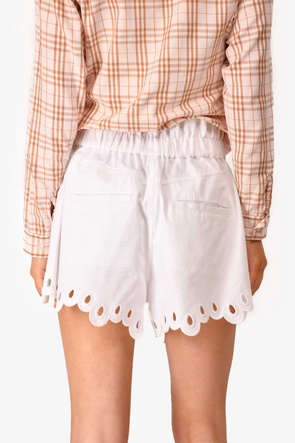 Sea New York White Cotton Eyelet Shorts Size 6