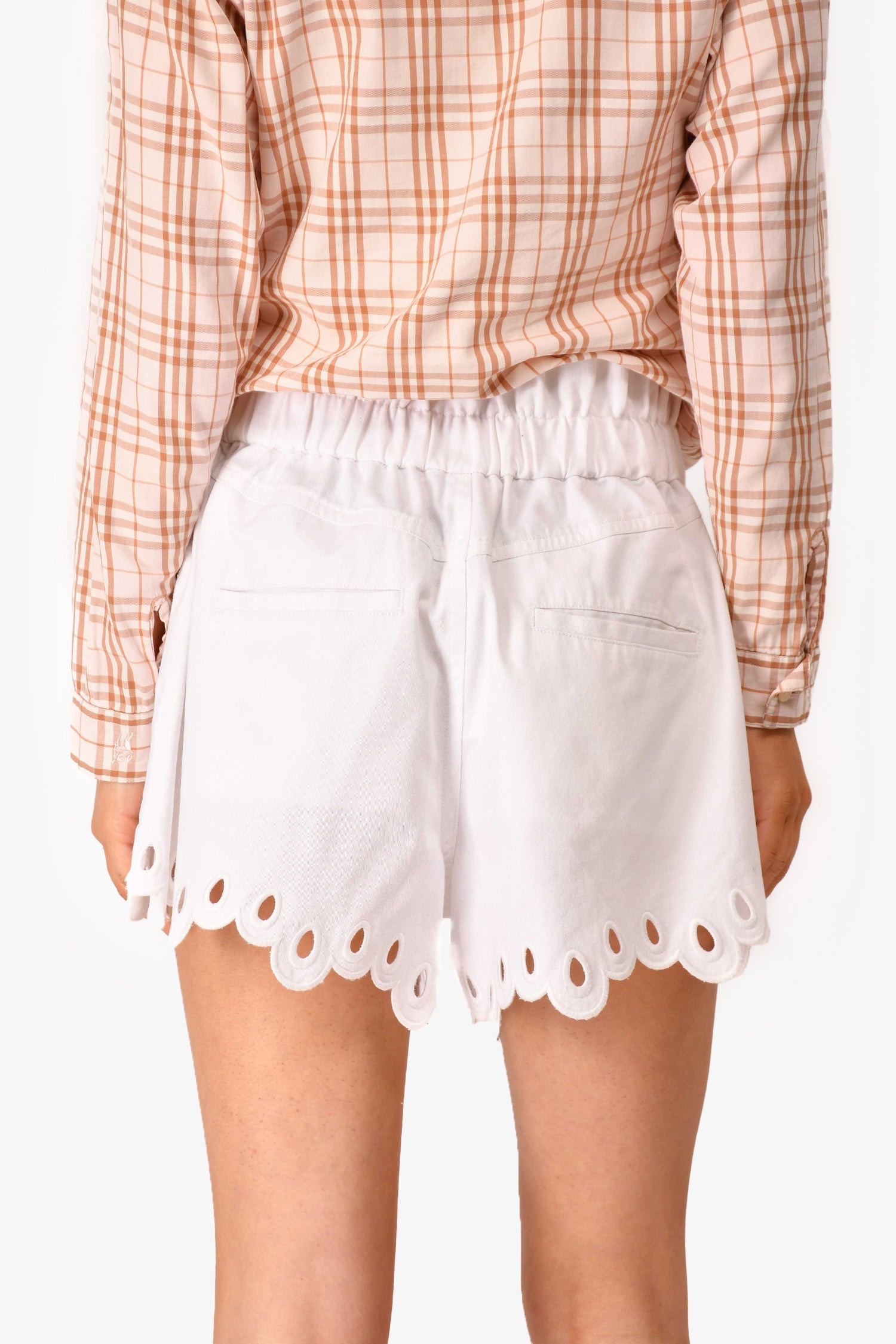 Sea New York White Cotton Eyelet Shorts Size 6